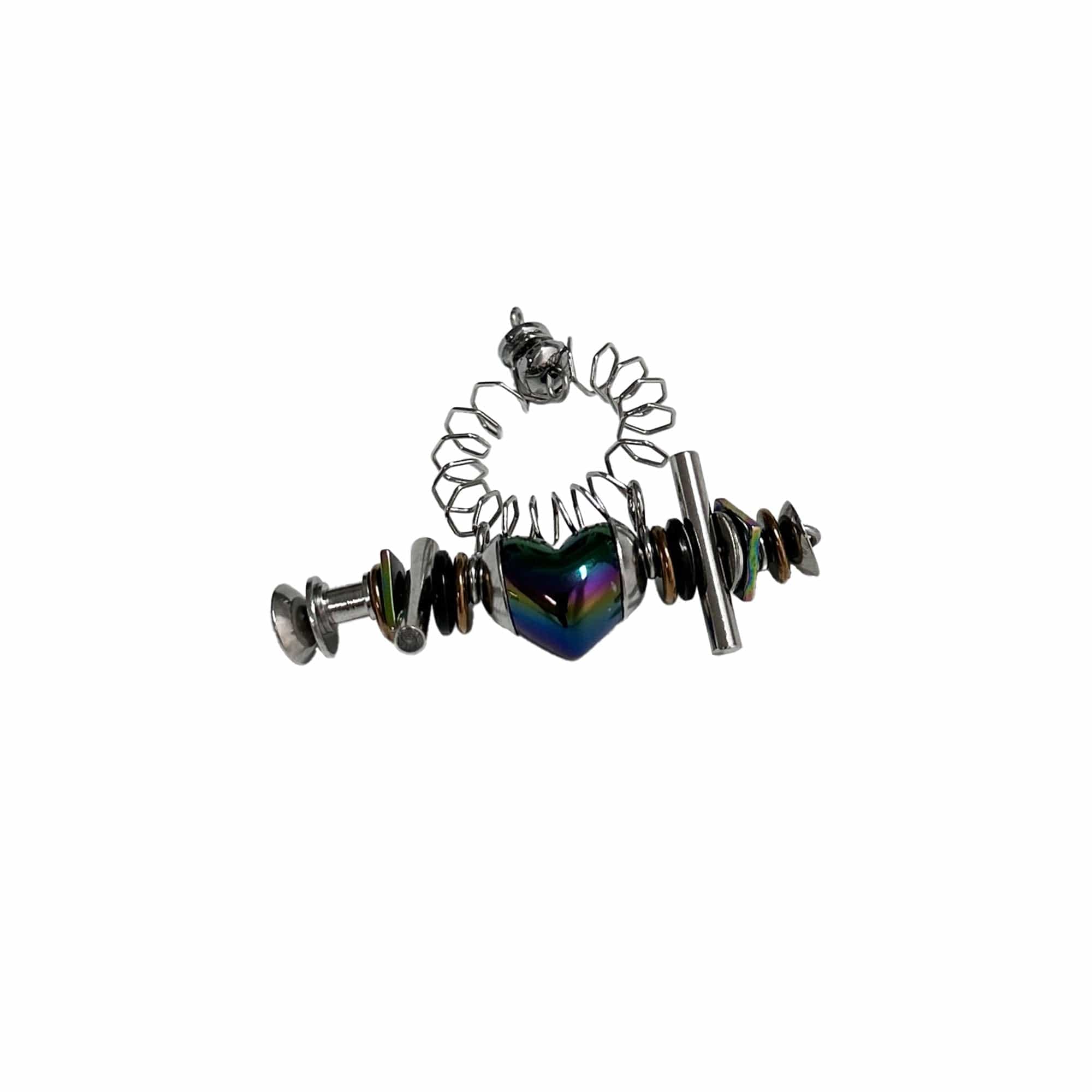 国内で当店のみ ILLUSORY - Machine Neon Heart Spiral Coil ILLUSORY Time Machine Neon Heart Spiral Coil Ring