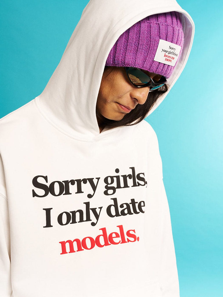 WCC Sorry Girls I Only Date Models Slogan Hoodie, premium urban and streetwear designers apparel on PROJECTISR.com, WCC
