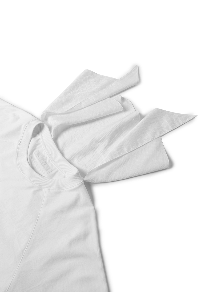 RELABEL Deconstructed Scarf Long-Sleeve Tee