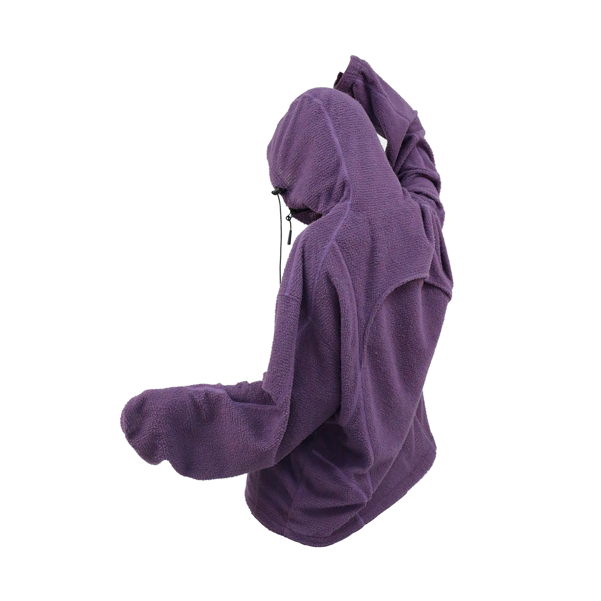 RELABEL Deconstructed Spliced Fleece Hooded Jacket