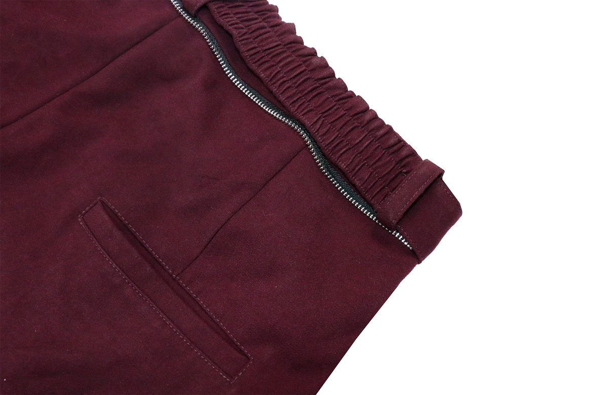 RELABEL Pleated Wide-Leg Elasticated Belt Trousers