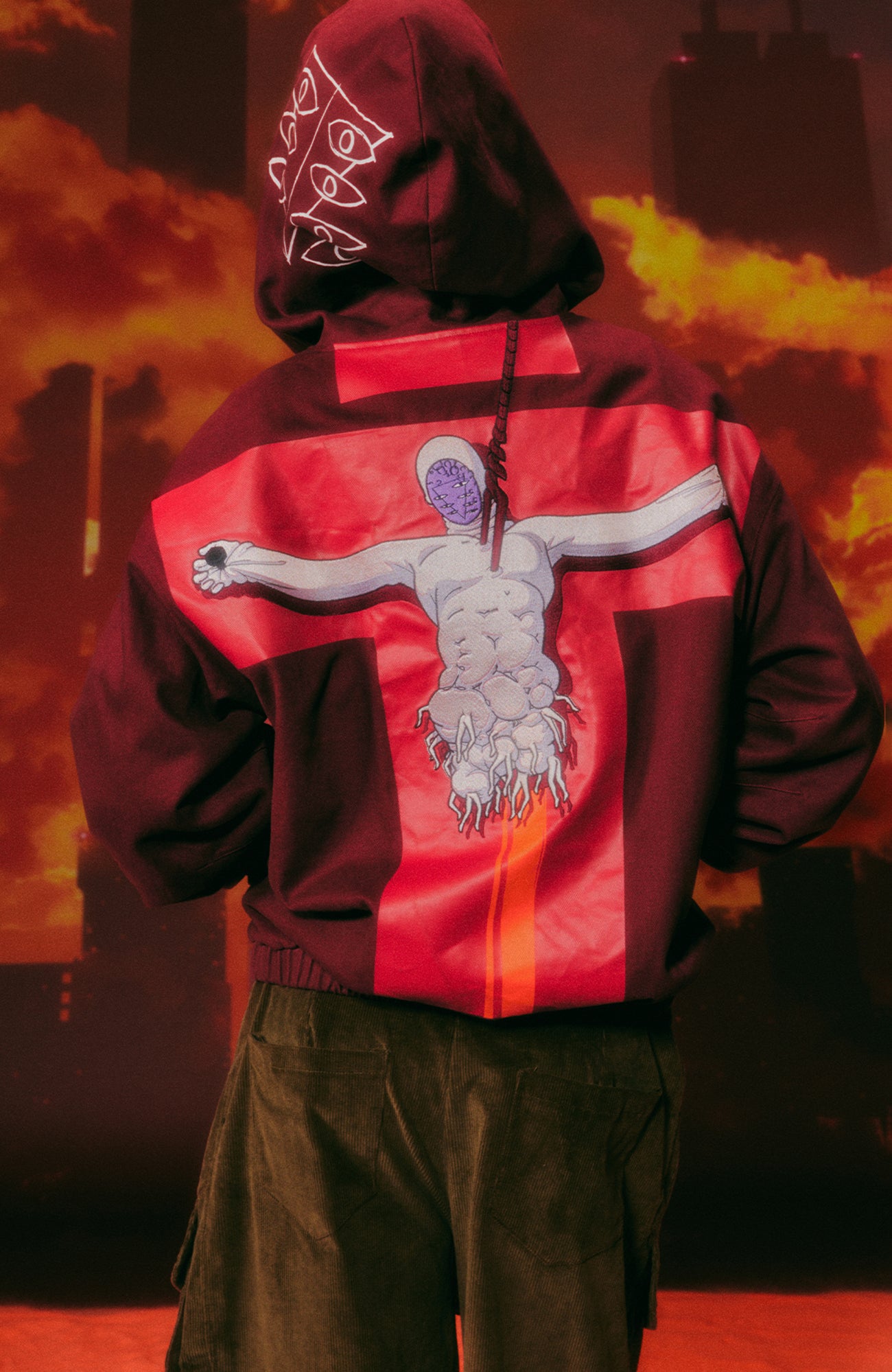 DONSMOKE X EVA Washed Hooded Jacket