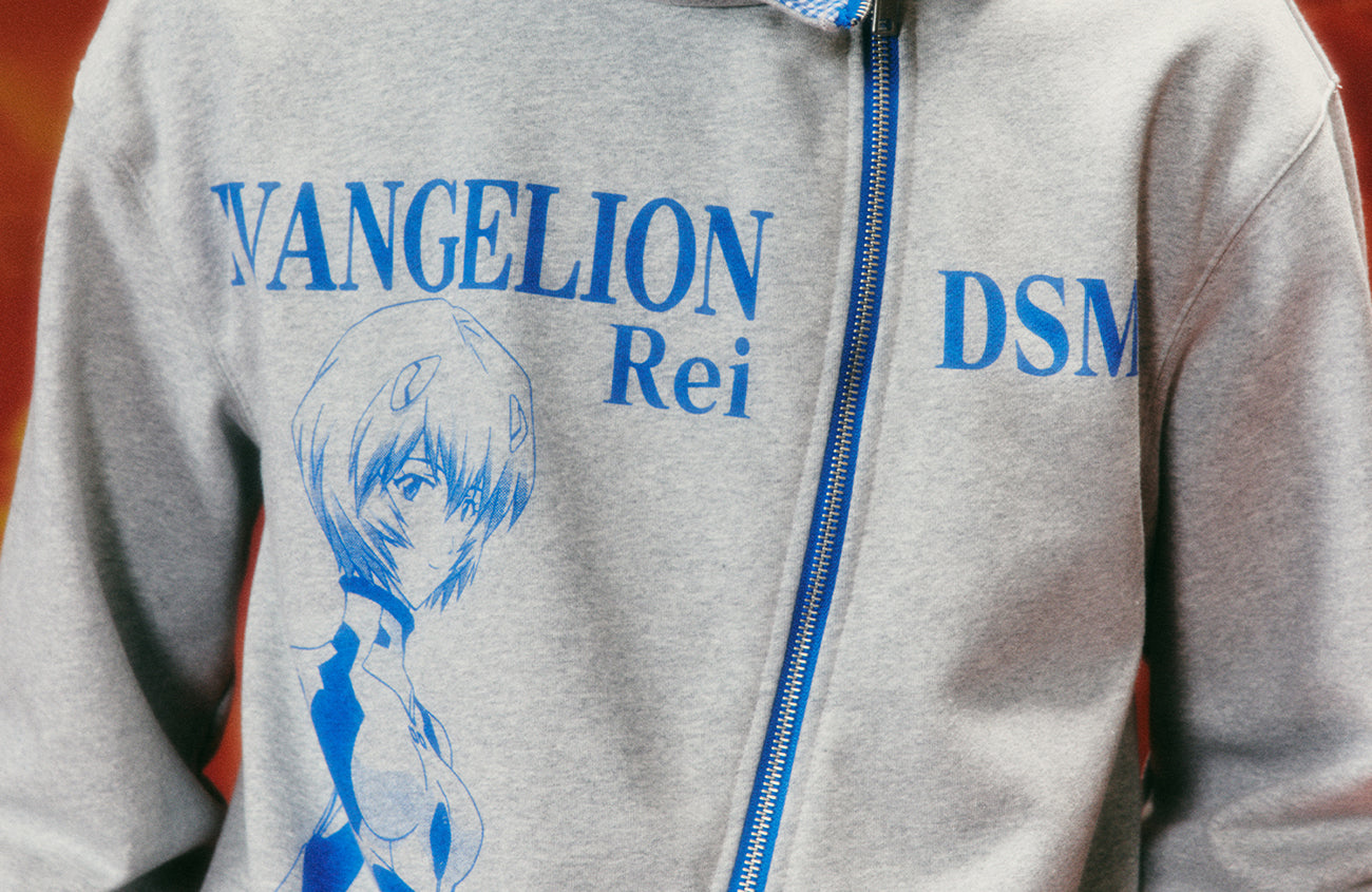 DONSMOKE x EVA Graphic Asymmetrical Zip-Up Hoodie