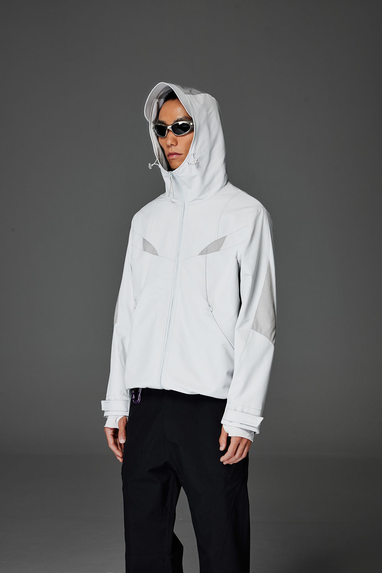 CATSSTAC Tech Structured Panel Softshell Hooded Jacket, premium urban and streetwear designers apparel on PROJECTISR.com, CATSSTAC
