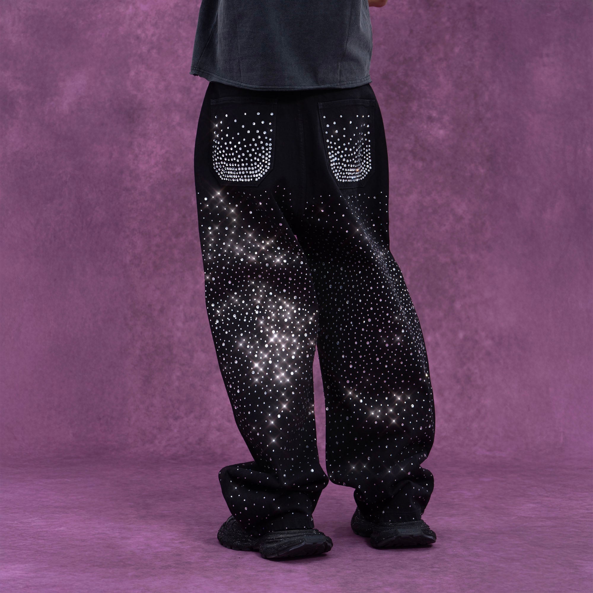 CLP Starlight Diamond Wide-Leg Jeans, premium urban and streetwear designers apparel on PROJECTISR.com, CLP