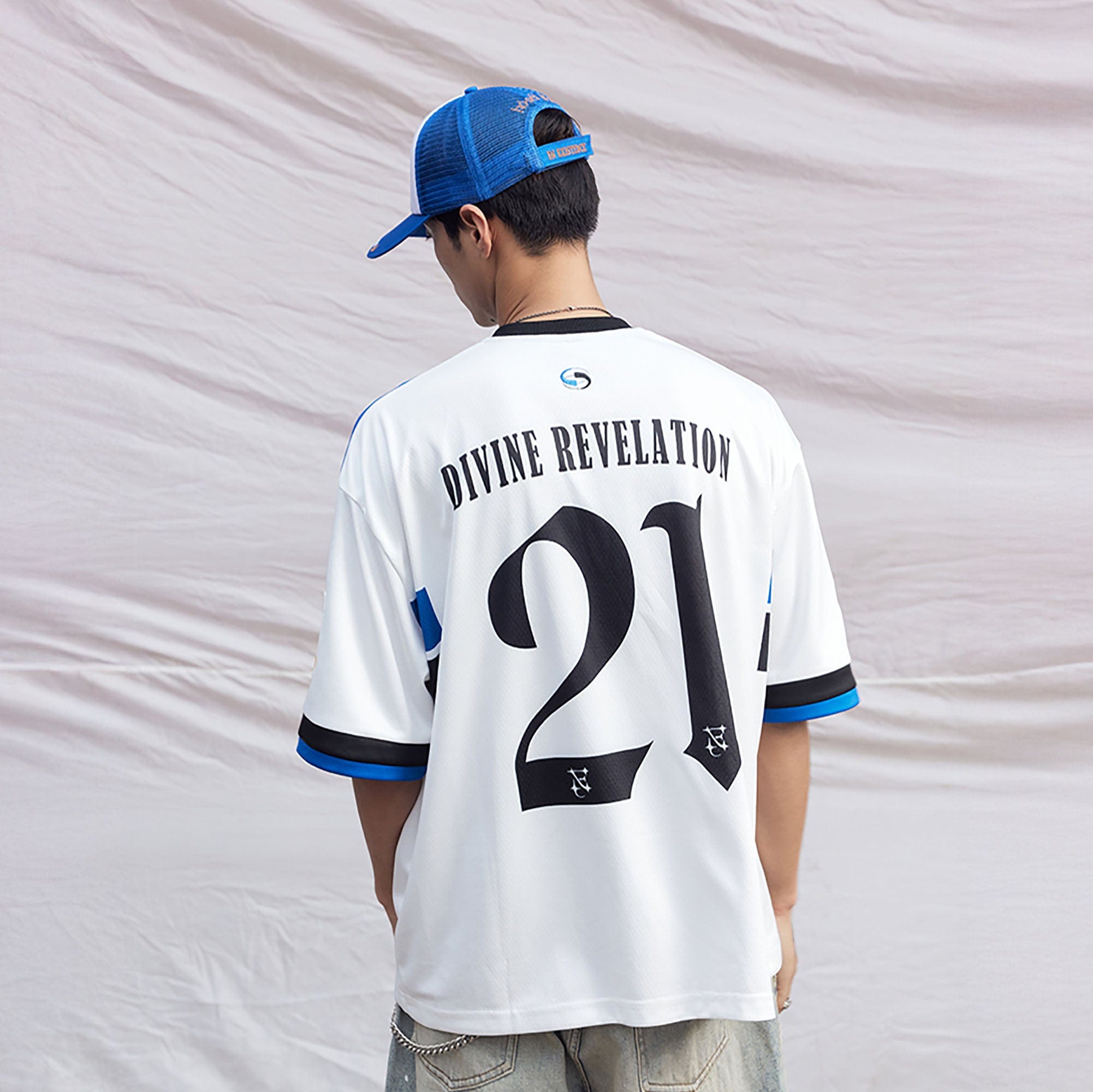 IN EXISTENCE NO.21 Contrast Graphic Sports T-Shirt, premium urban and streetwear designers apparel on PROJECTISR.com, IN EXISTENCE