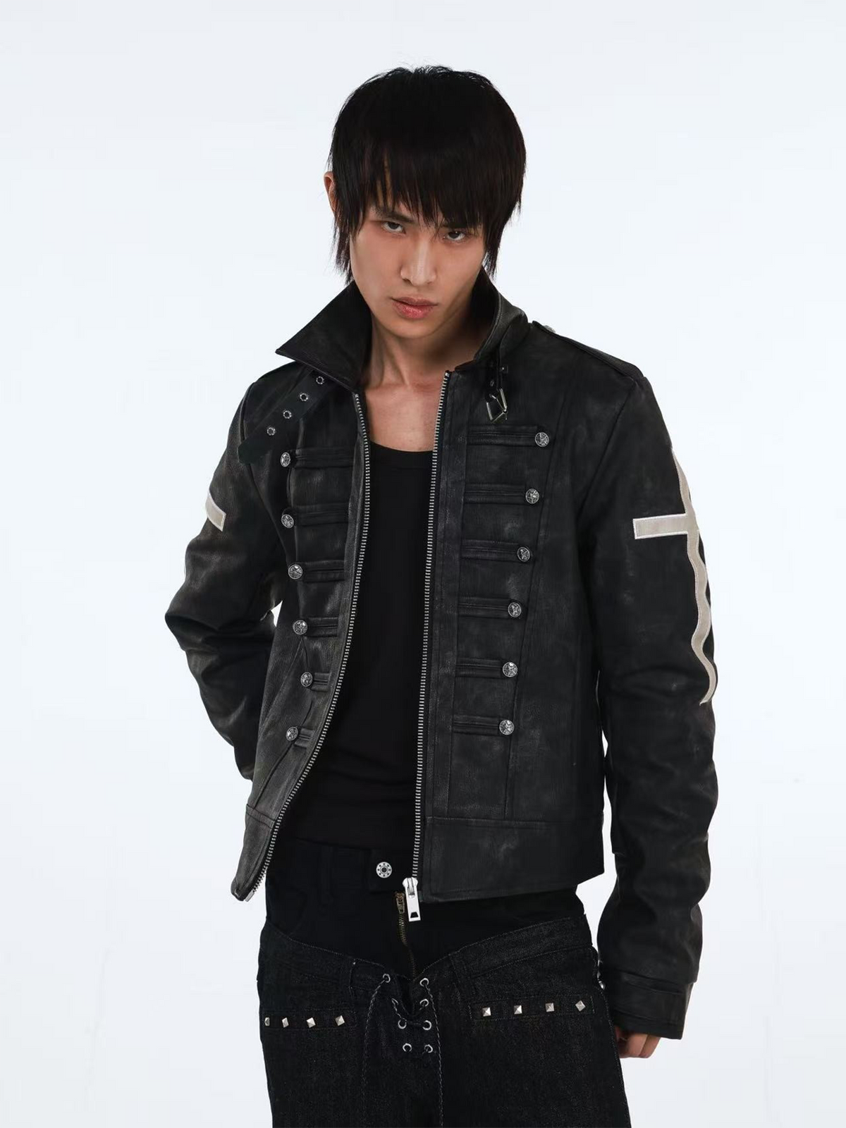 DETW Cross-Button Structured Coat