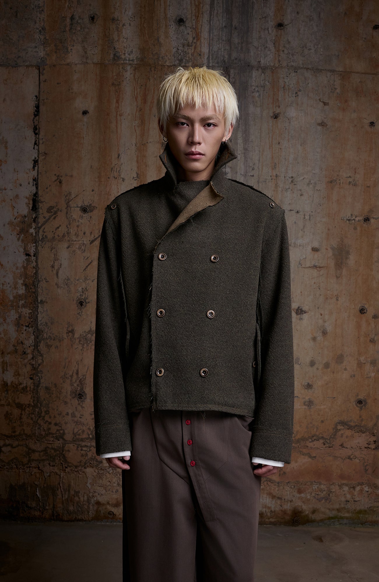 2000RSK Wool-Blend Double-Breasted Blazer