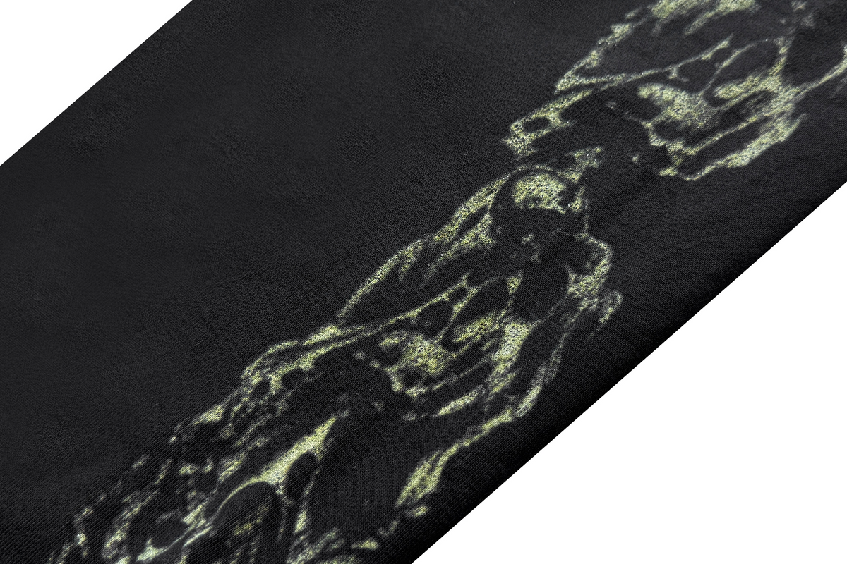 CINDER VEIN Green Demon Rune Washed Graphic Hoodie