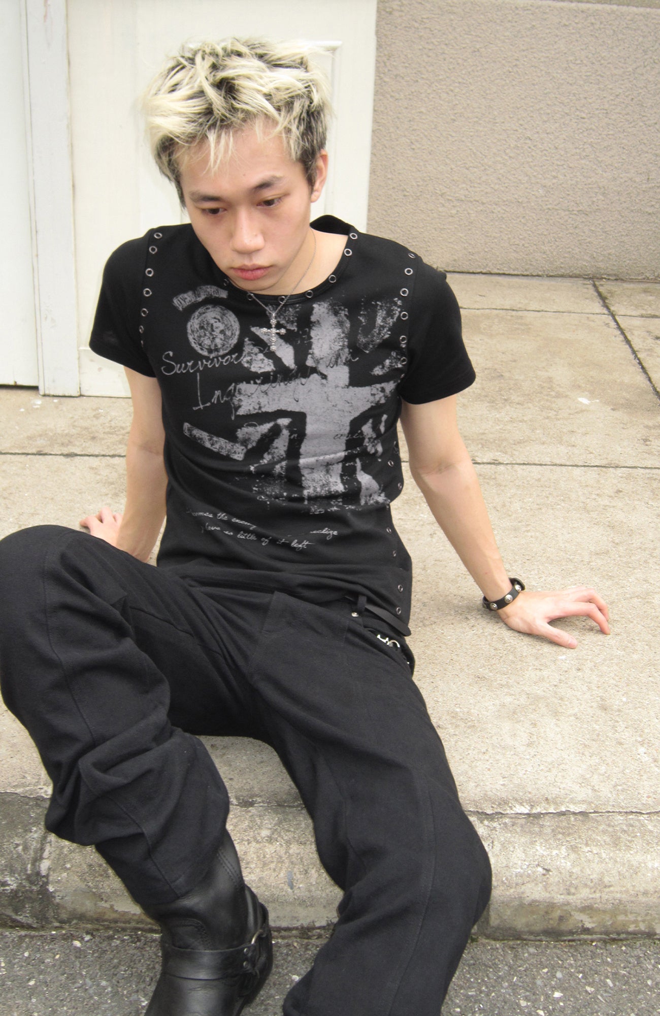 SADSOUP Grommet Graphic Slim Tee