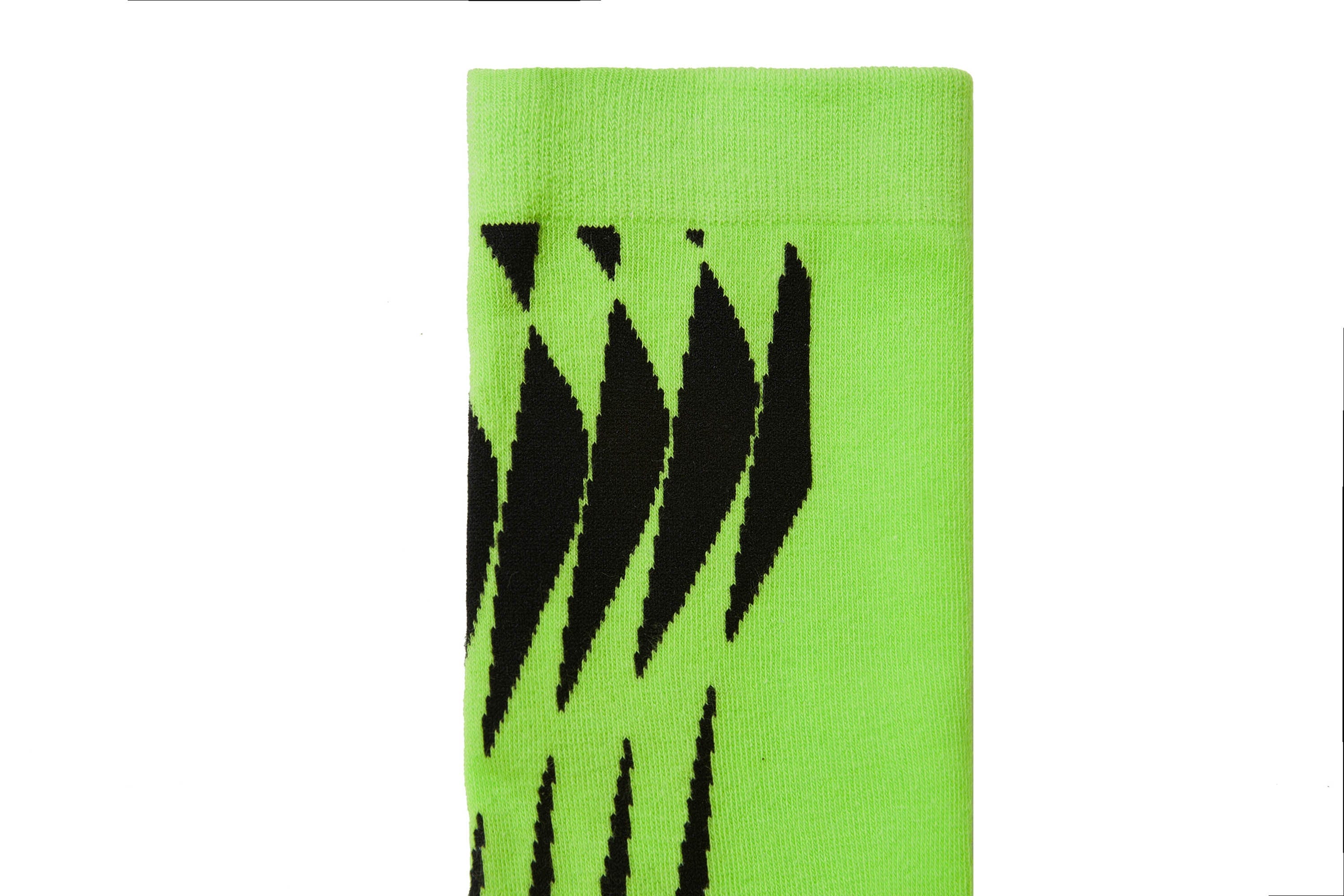 LOSTNFOUND Geometric Crew Socks Green, premium urban and streetwear designers apparel on PROJECTISR.com, LOSTNFOUND