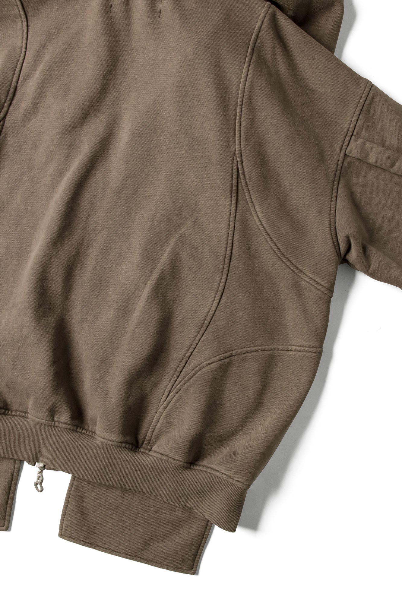 RELABEL Detachable Faux Fur Hood Jacket Brown