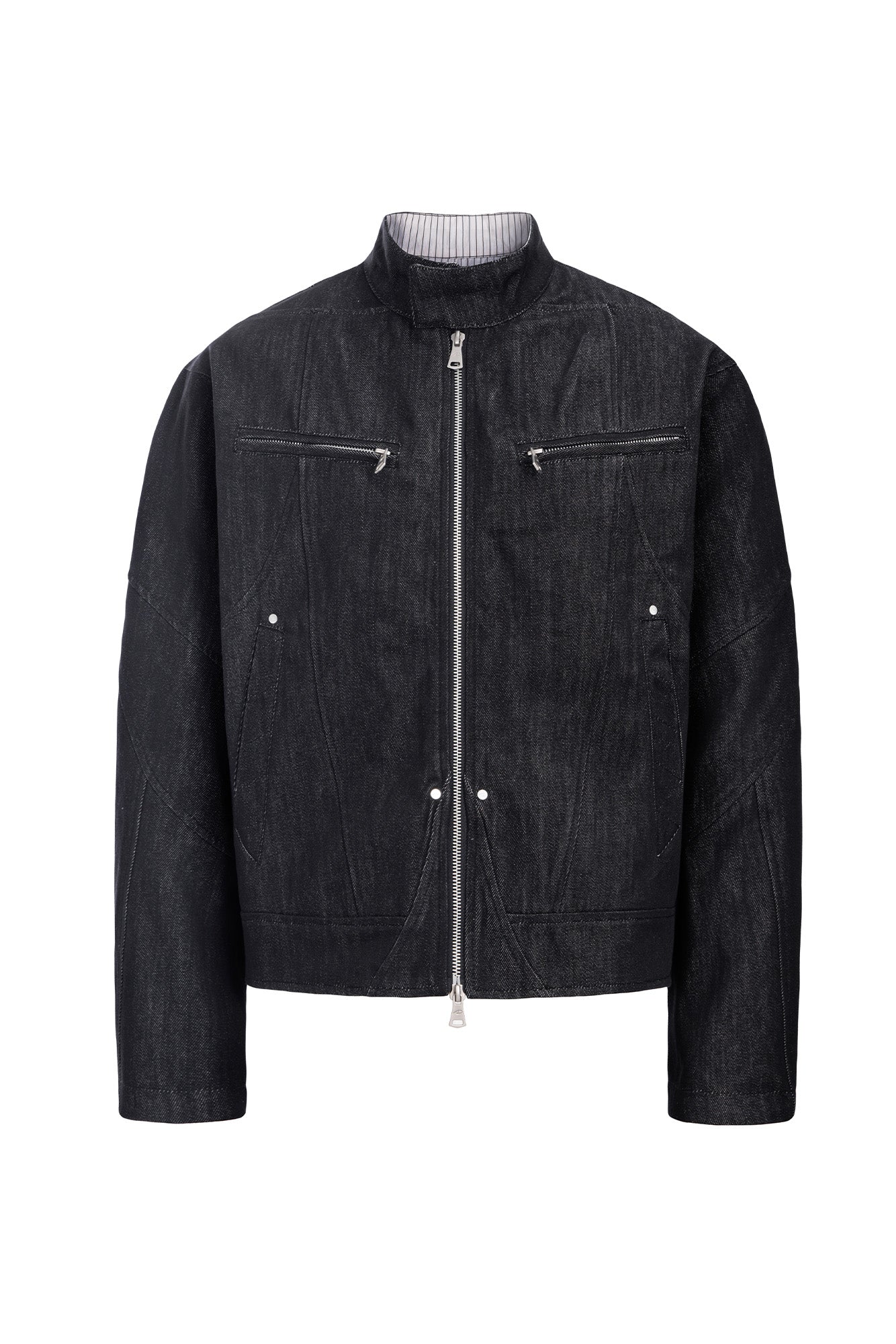 CATSSTAC Essential Harrington Raw Denim Jacket, premium urban and streetwear designers apparel on PROJECTISR.com, CATSSTAC
