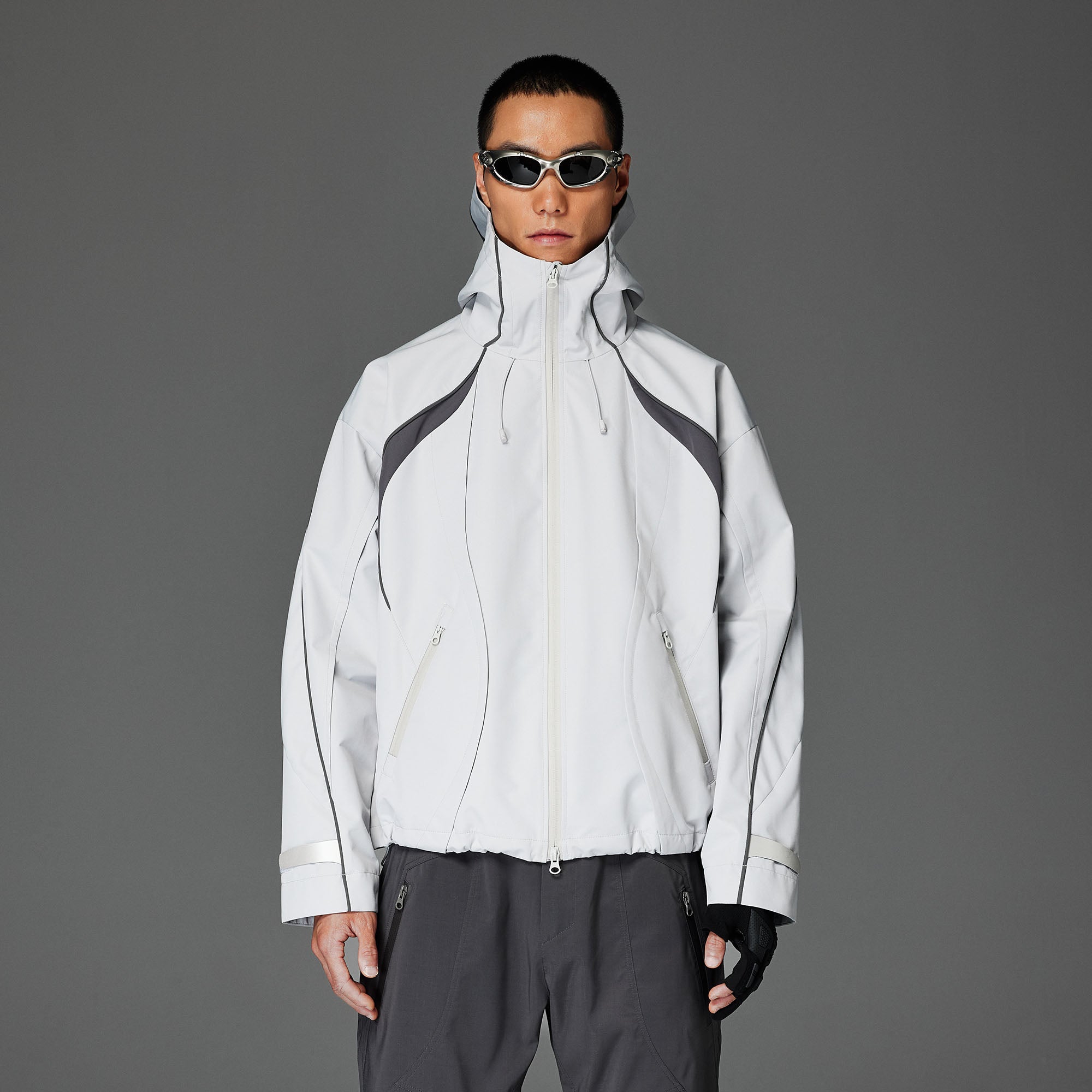 CATSSTAC Stormline Contrast Panel Zip Jacket, premium urban and streetwear designers apparel on PROJECTISR.com, CATSSTAC