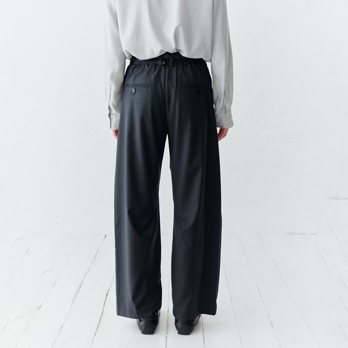 GRAINMUSTARD High-Waist Wide-Leg Trousers