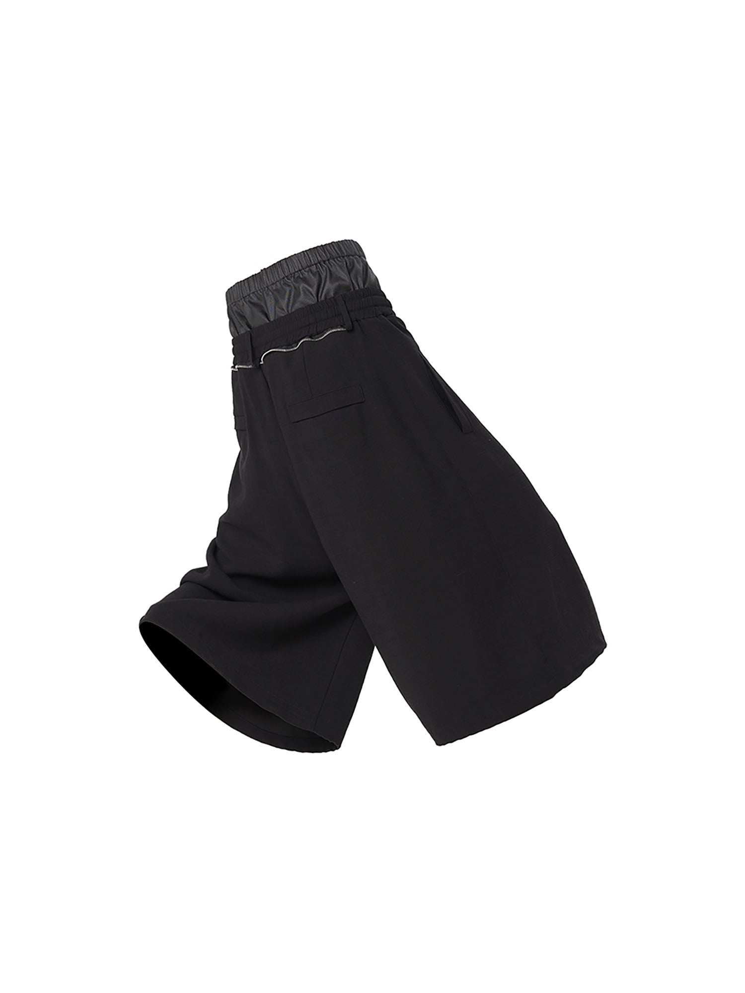 RELABEL Double-Waist Tencel-Acetate Shorts