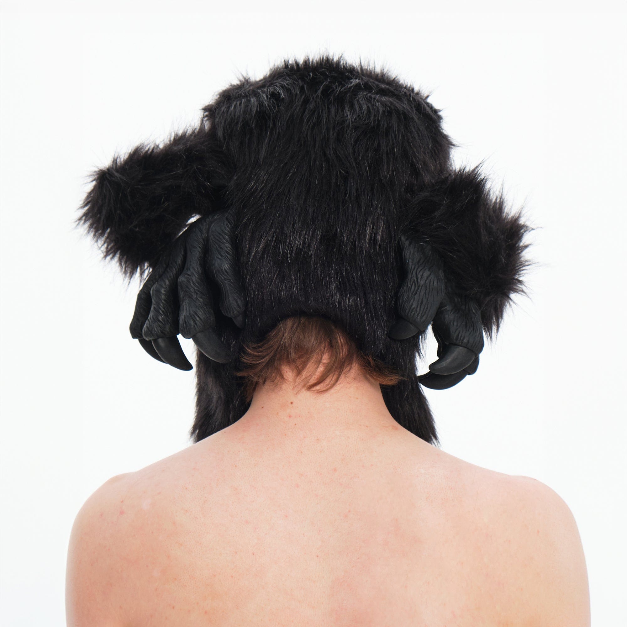 EMBRYO Fuzzy Bone Claw Faux Fur Hat, premium urban and streetwear designers apparel on PROJECTISR.com, EMBRYO