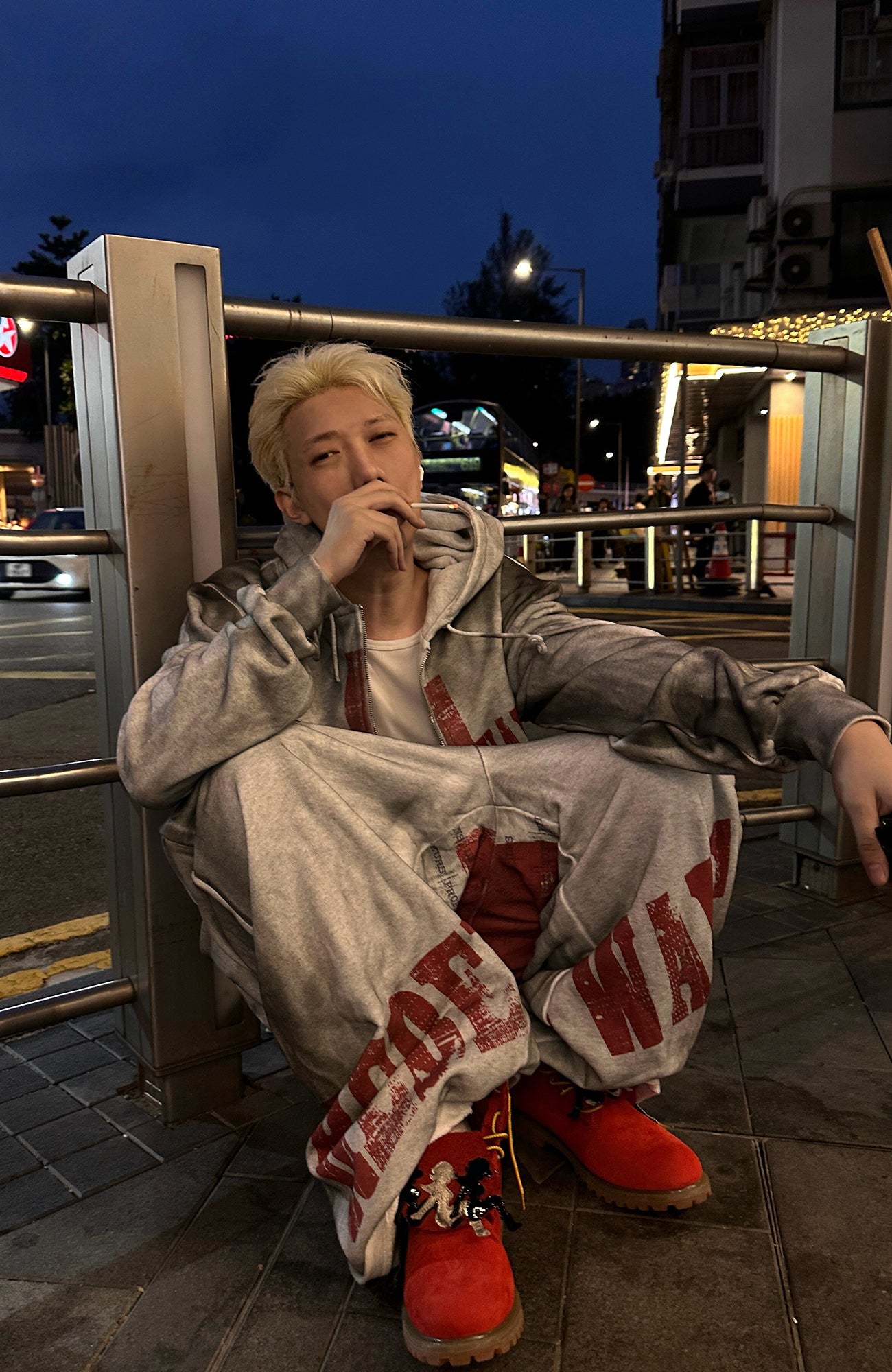 REBEL WAVE Dirty Wash Cross Graphic Sweatpants