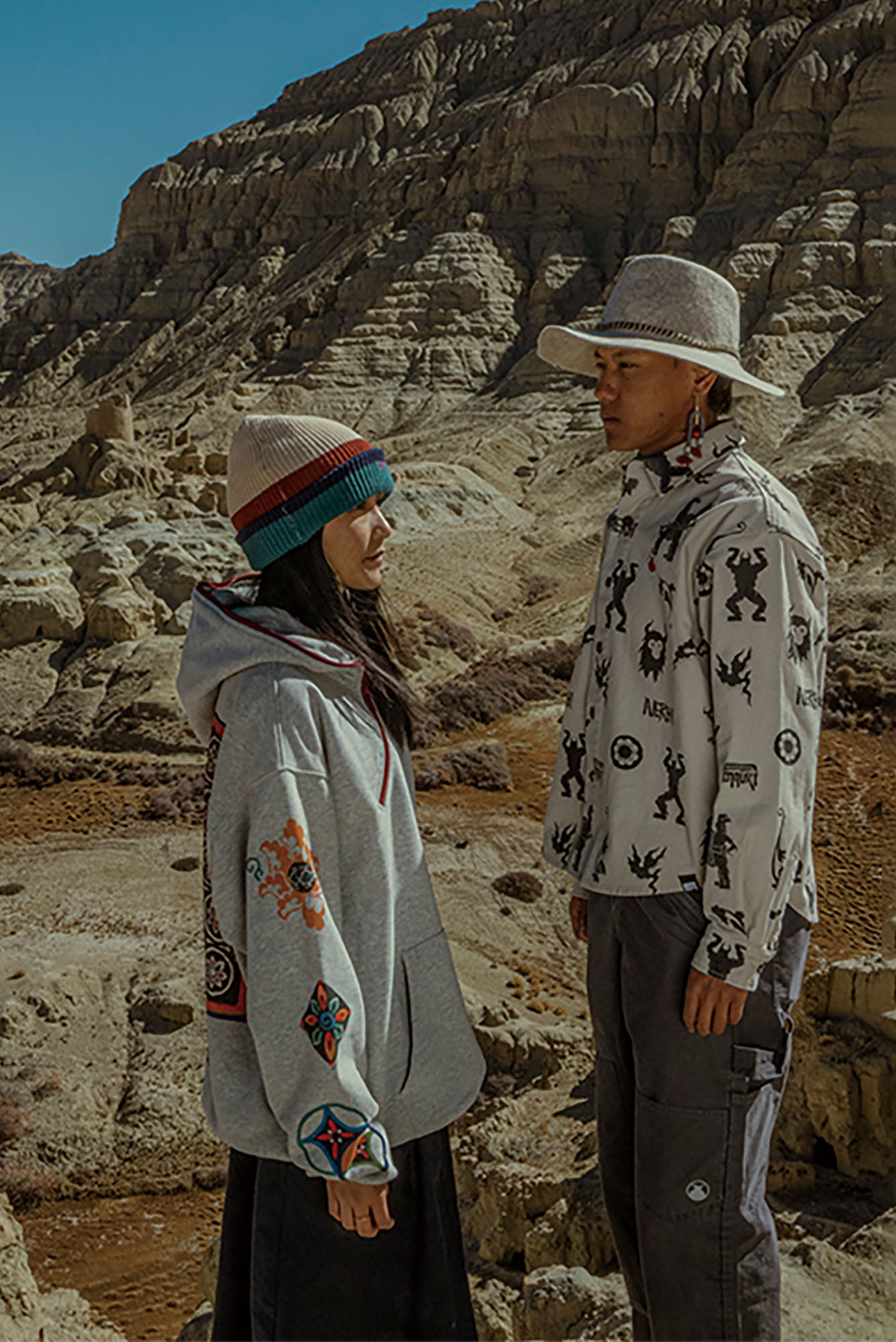 NERHI Tribal Totem Full-Print Shirt