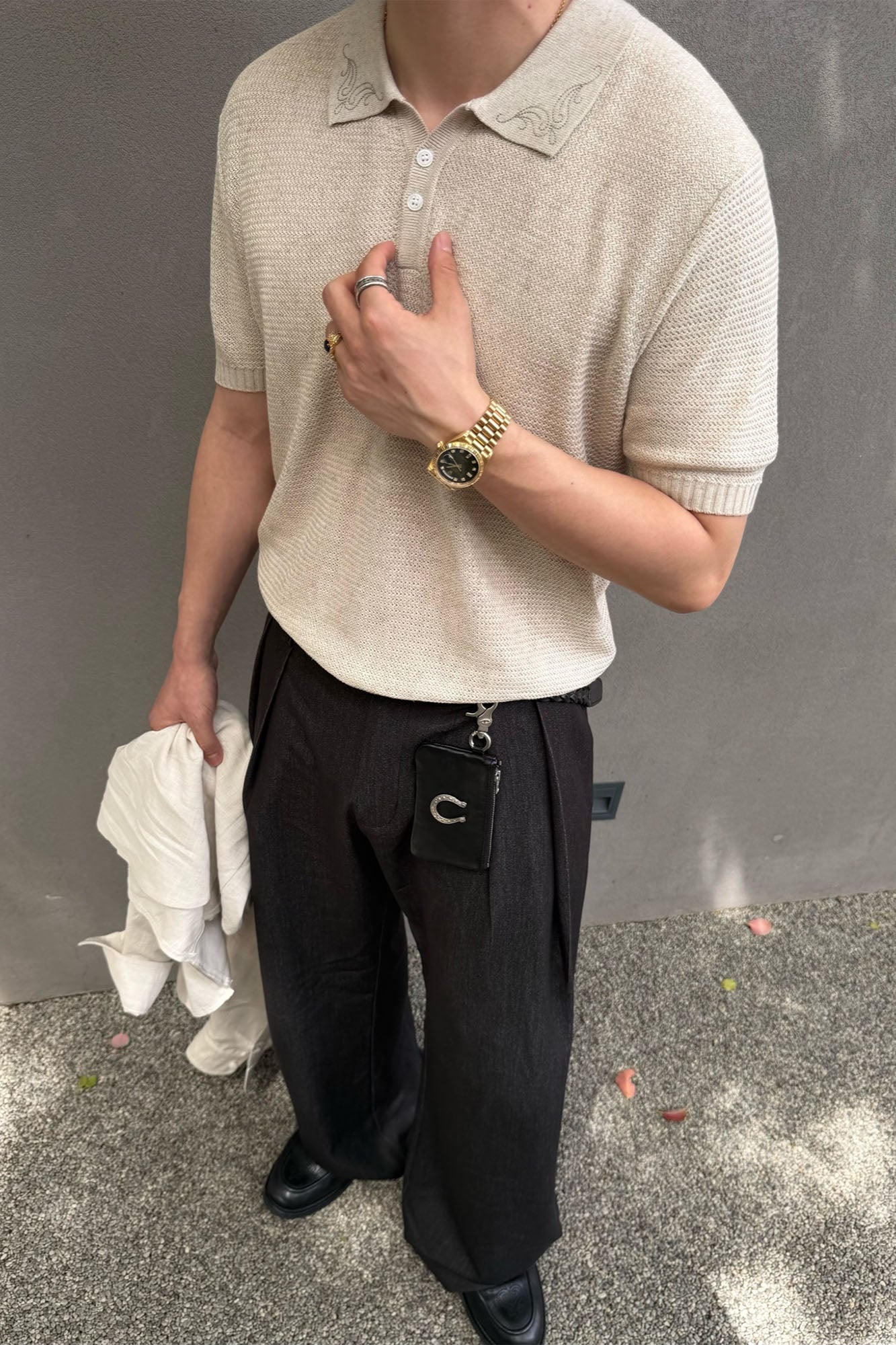 CATSSTAC Triple-Pleat Wool-Blend Wide-Leg Trousers, premium urban and streetwear designers apparel on PROJECTISR.com, CATSSTAC