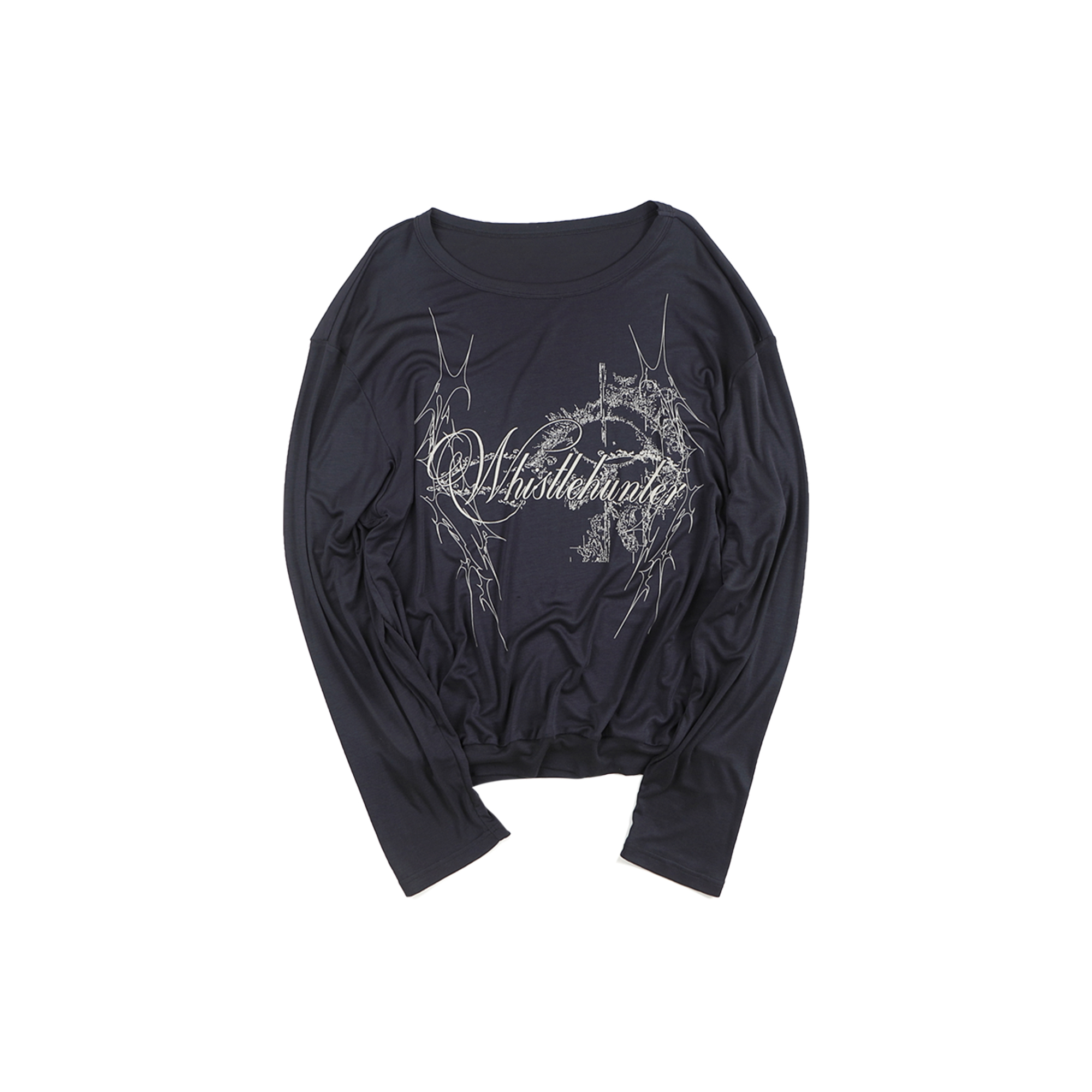 WHISTLEHUNTER Lyocell Graphic Long-Sleeve Tee, premium urban and streetwear designers apparel on PROJECTISR.com, WHISTLEHUNTER
