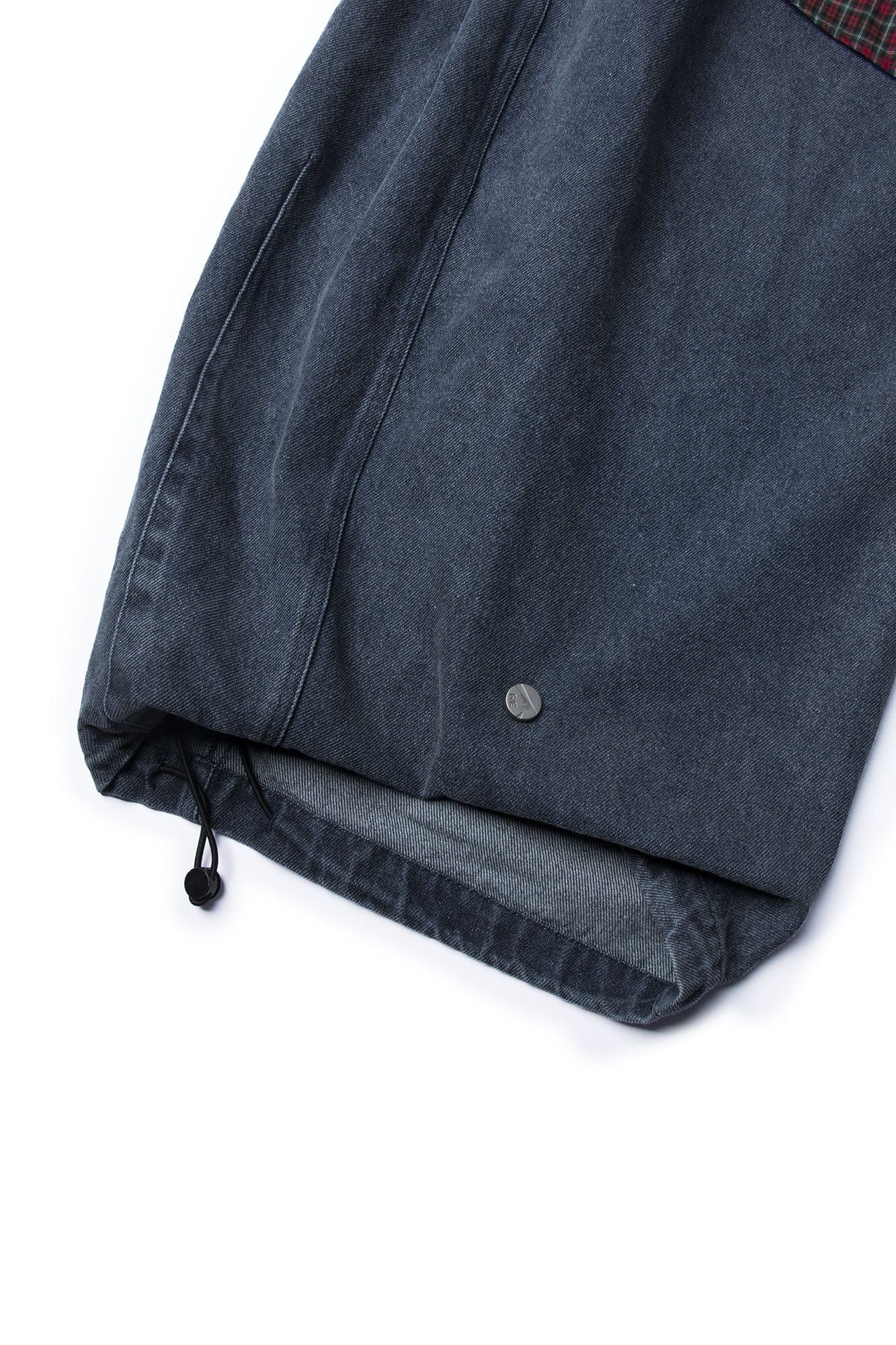 RELABEL Detachable Drape Drawstring Baggy Jeans Blue, premium urban and streetwear designers apparel on PROJECTISR.com, RELABEL