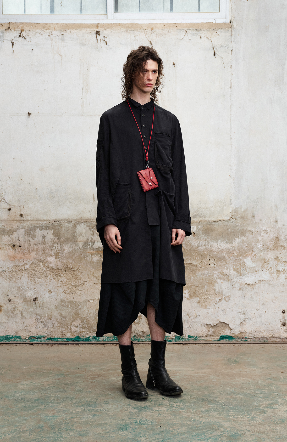 ILNya Nieternite Nifutur Asymmetrical Lapel Shirt-Style Coat