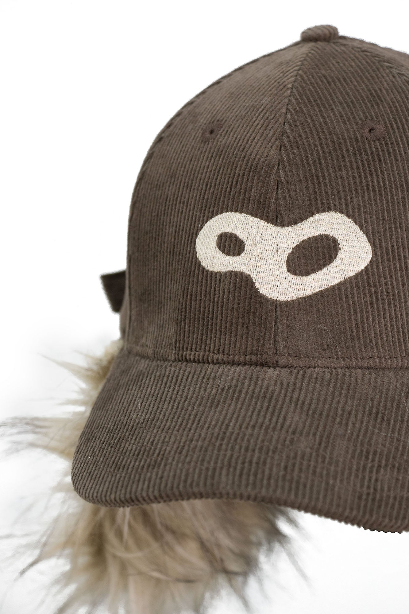 RELABEL Faux-Fur Earflaps Corduroy Cap