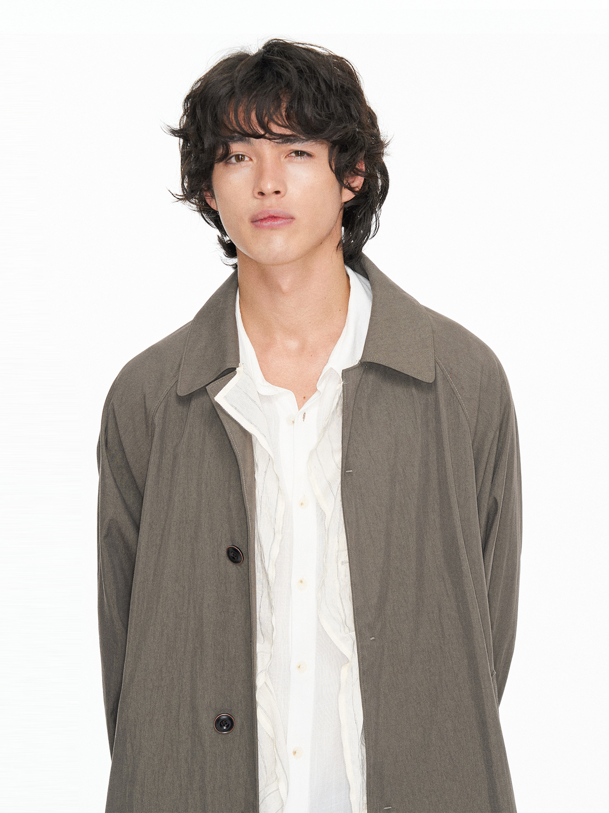 TGNS Retro Oversized Longline Trench Coat