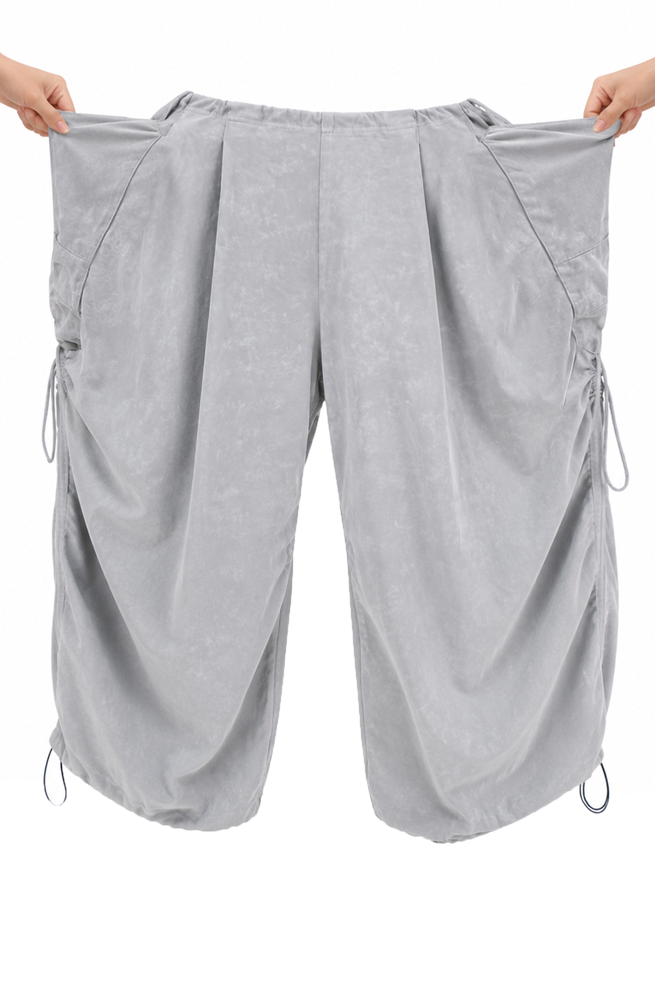 RELABEL Tie-Dye Pleated Adjustable Hem Sweatpants
