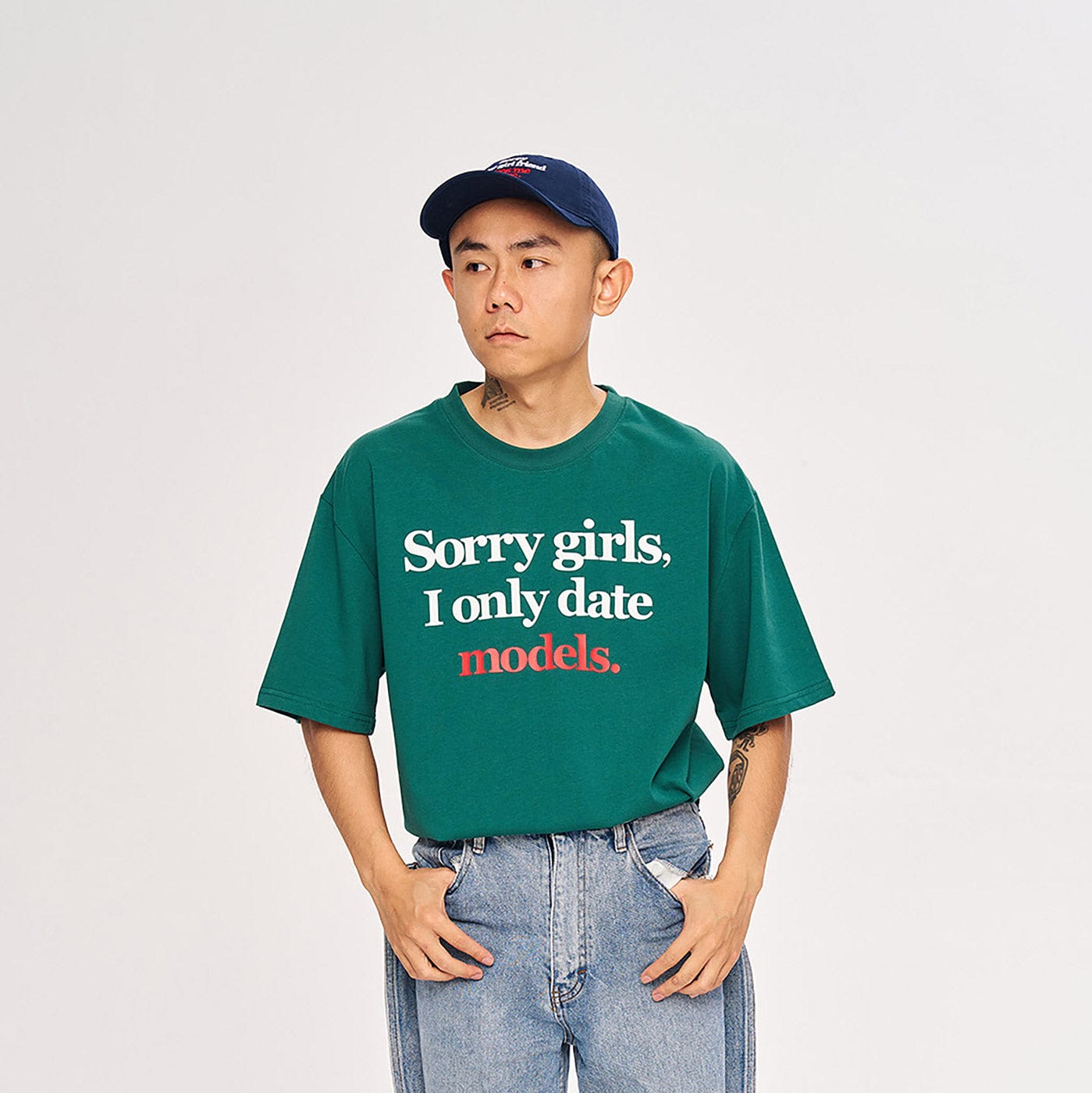 WCC Sorry Girls I Only Date Models Slogan T-Shirt | PROJECTISR US