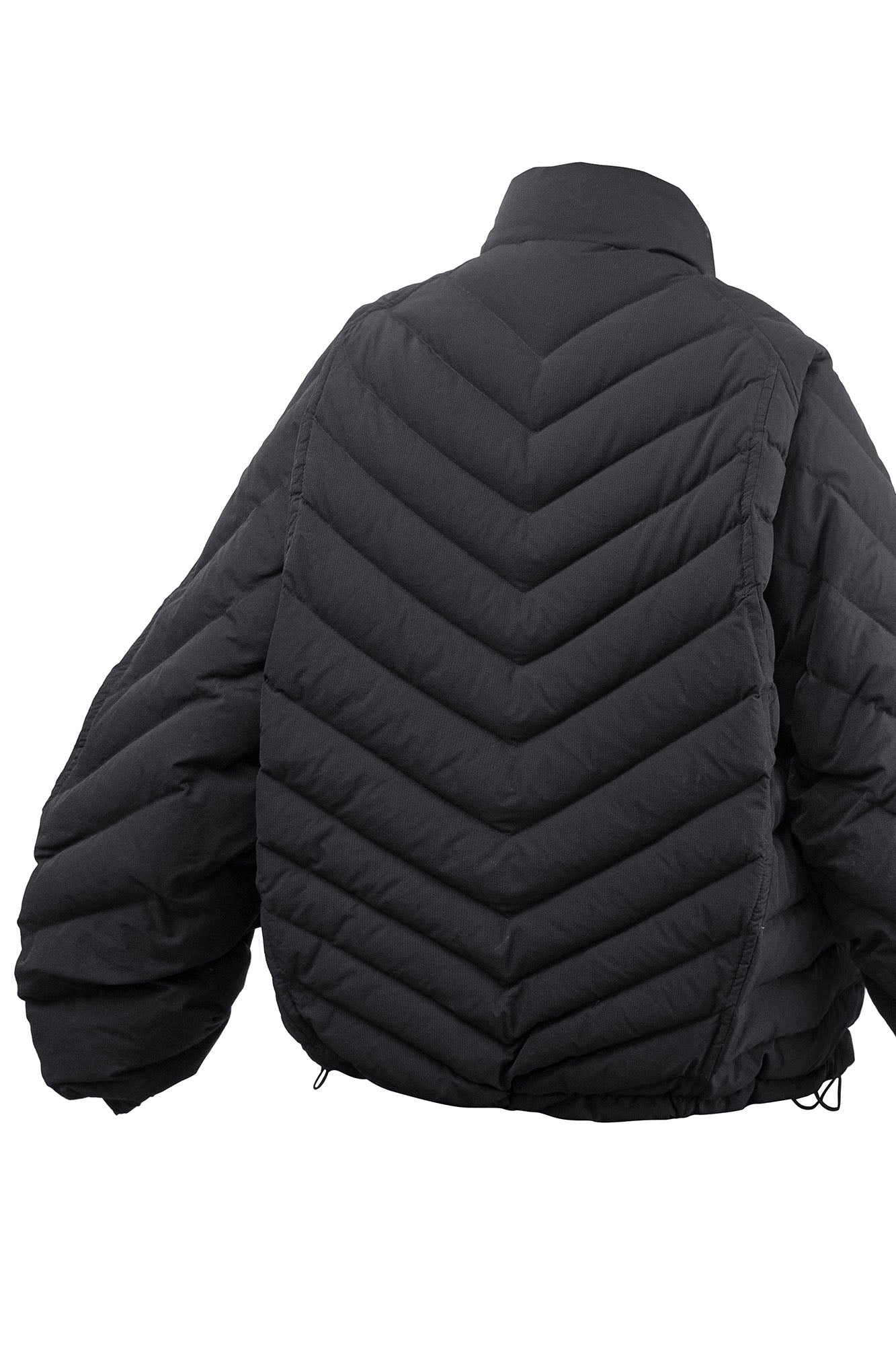 RELABEL V-Segment Ribcage Puffer Jacket Black