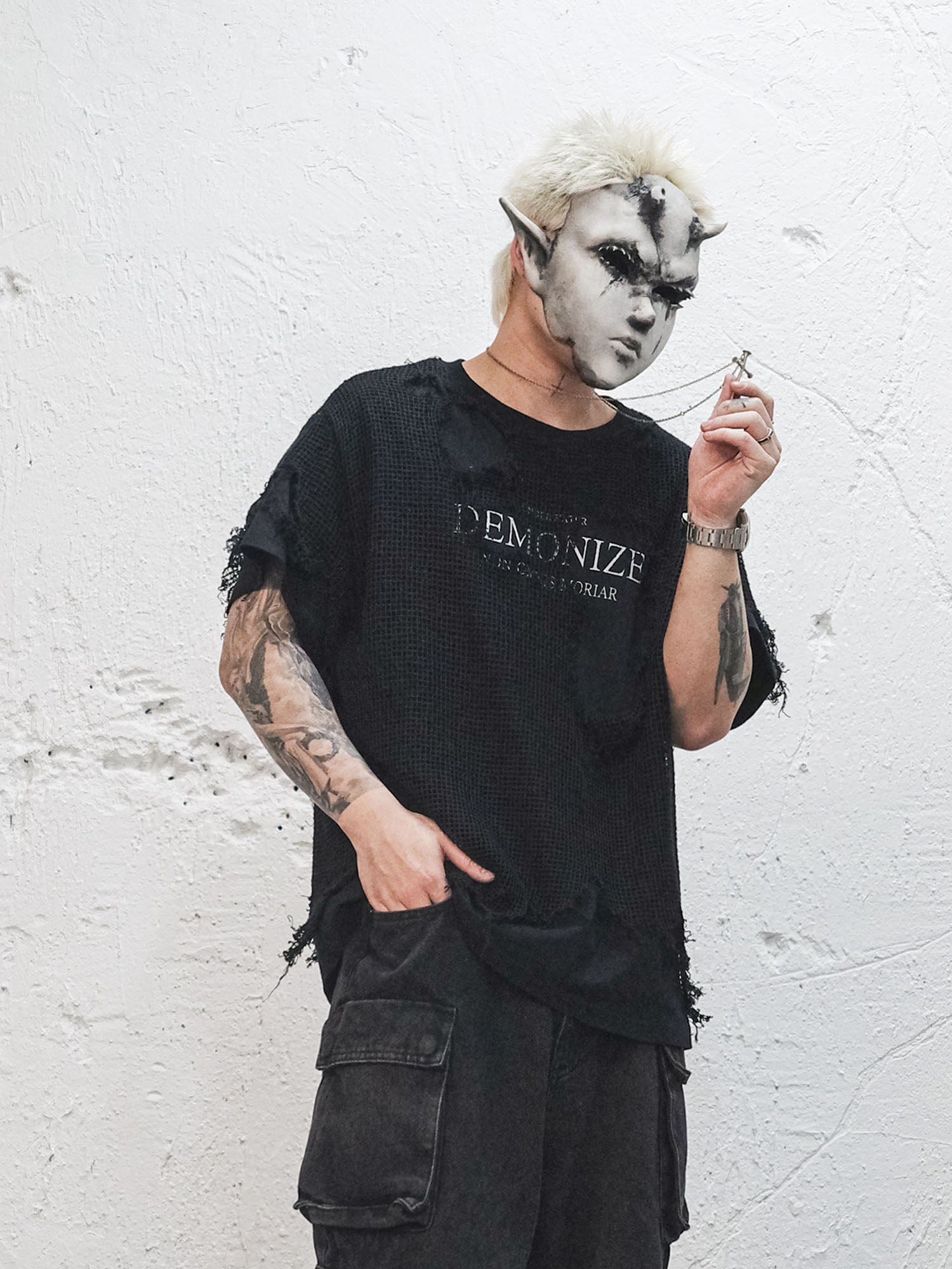 UNDERWATER Ruined Mesh Tee