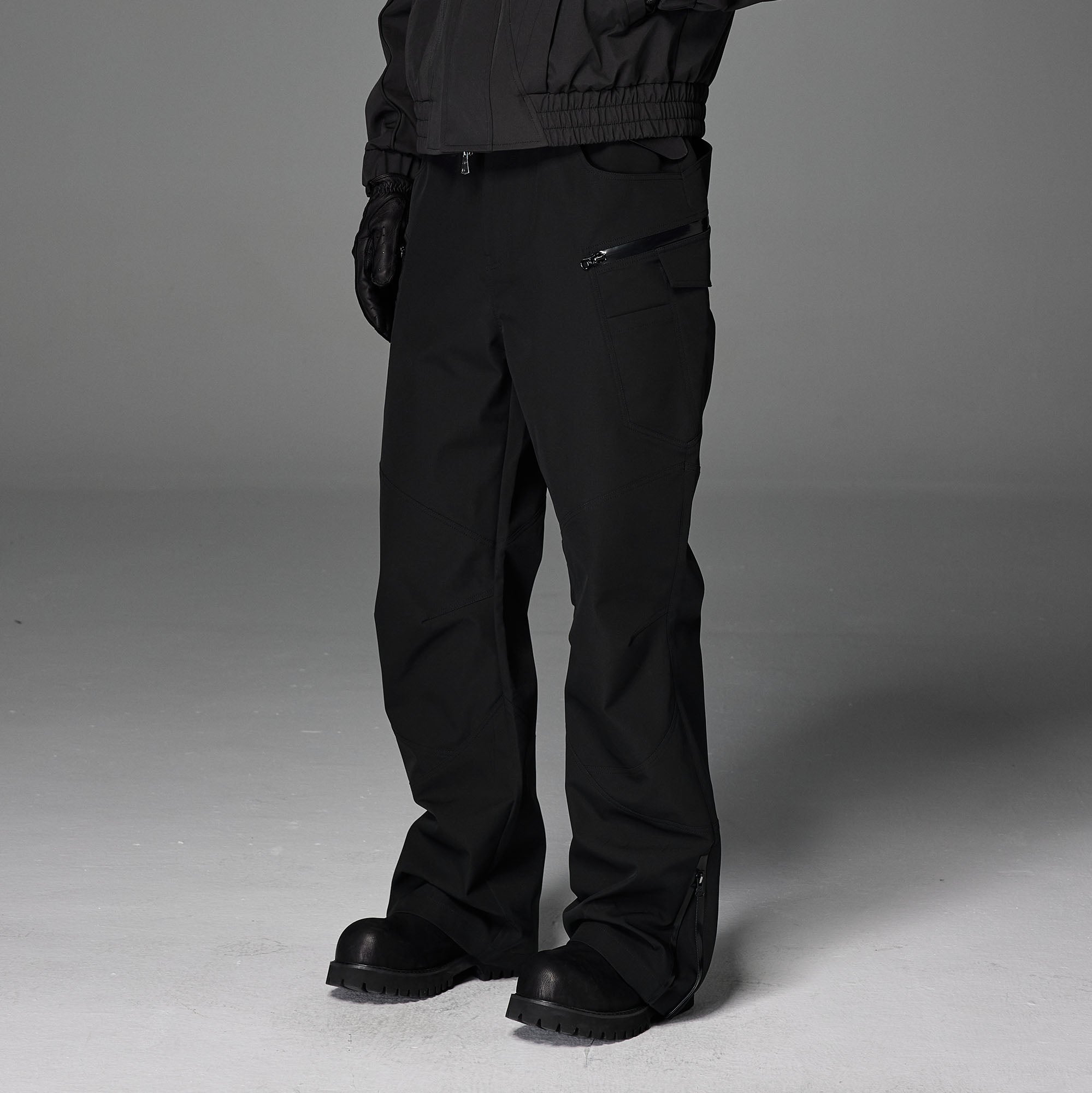 CATSSTAC Tech Panel Zip-Hem Waterproof Pants, premium urban and streetwear designers apparel on PROJECTISR.com, CATSSTAC