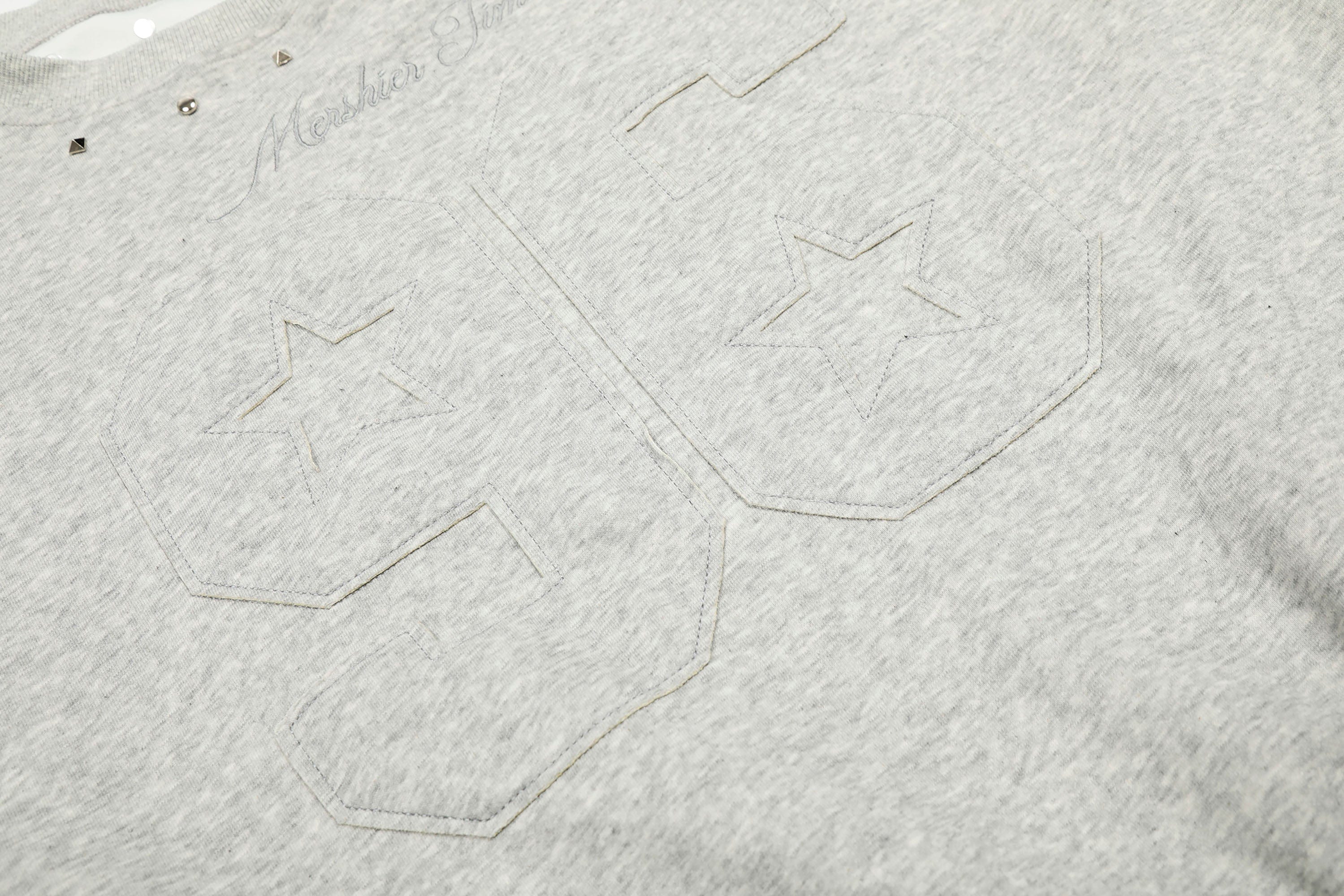 CLP No.96 Patch Studded Sweatshirt, premium urban and streetwear designers apparel on PROJECTISR.com, CLP