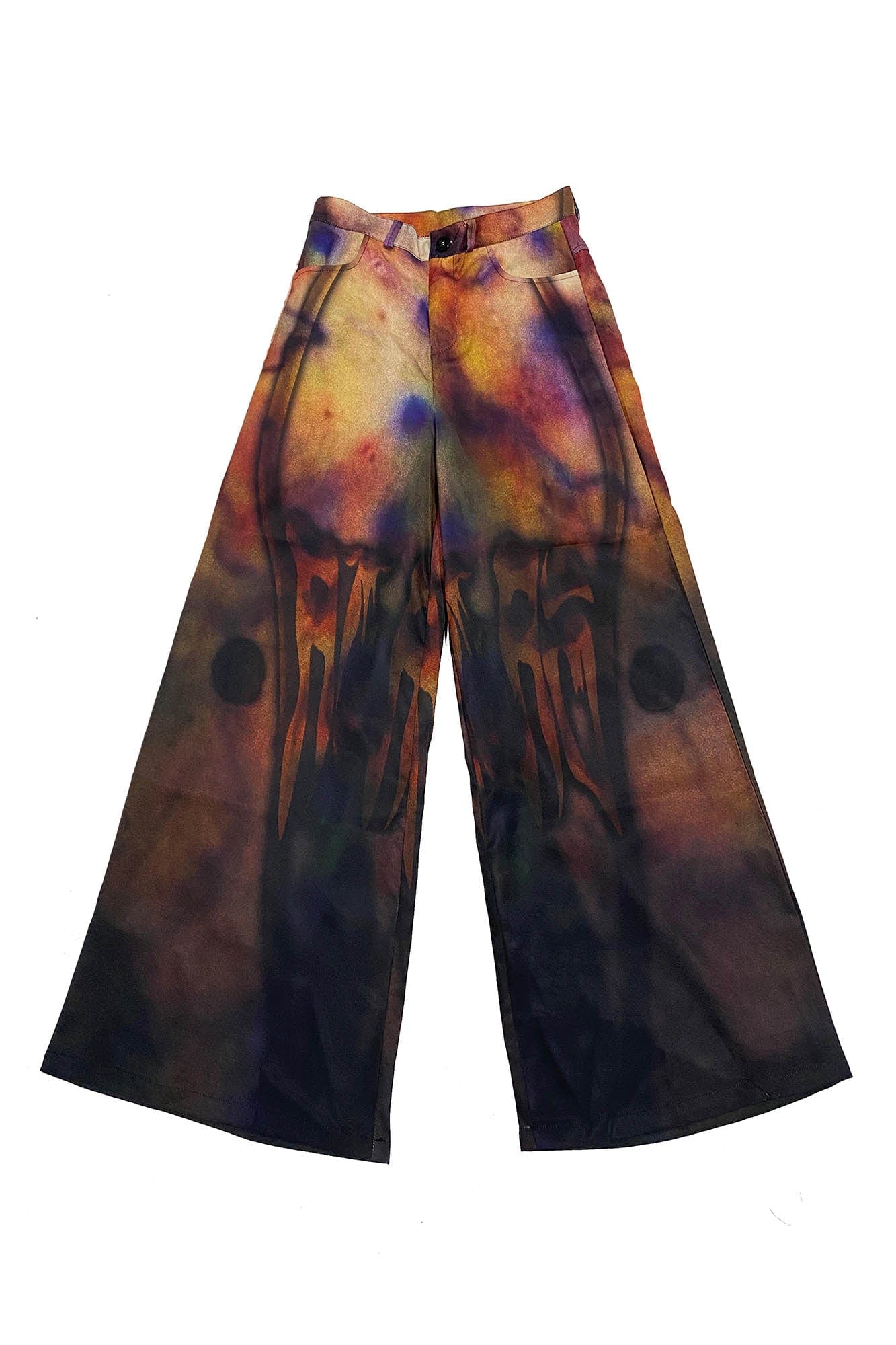 EMBRYO Bruised Stain Wide-Leg Pants