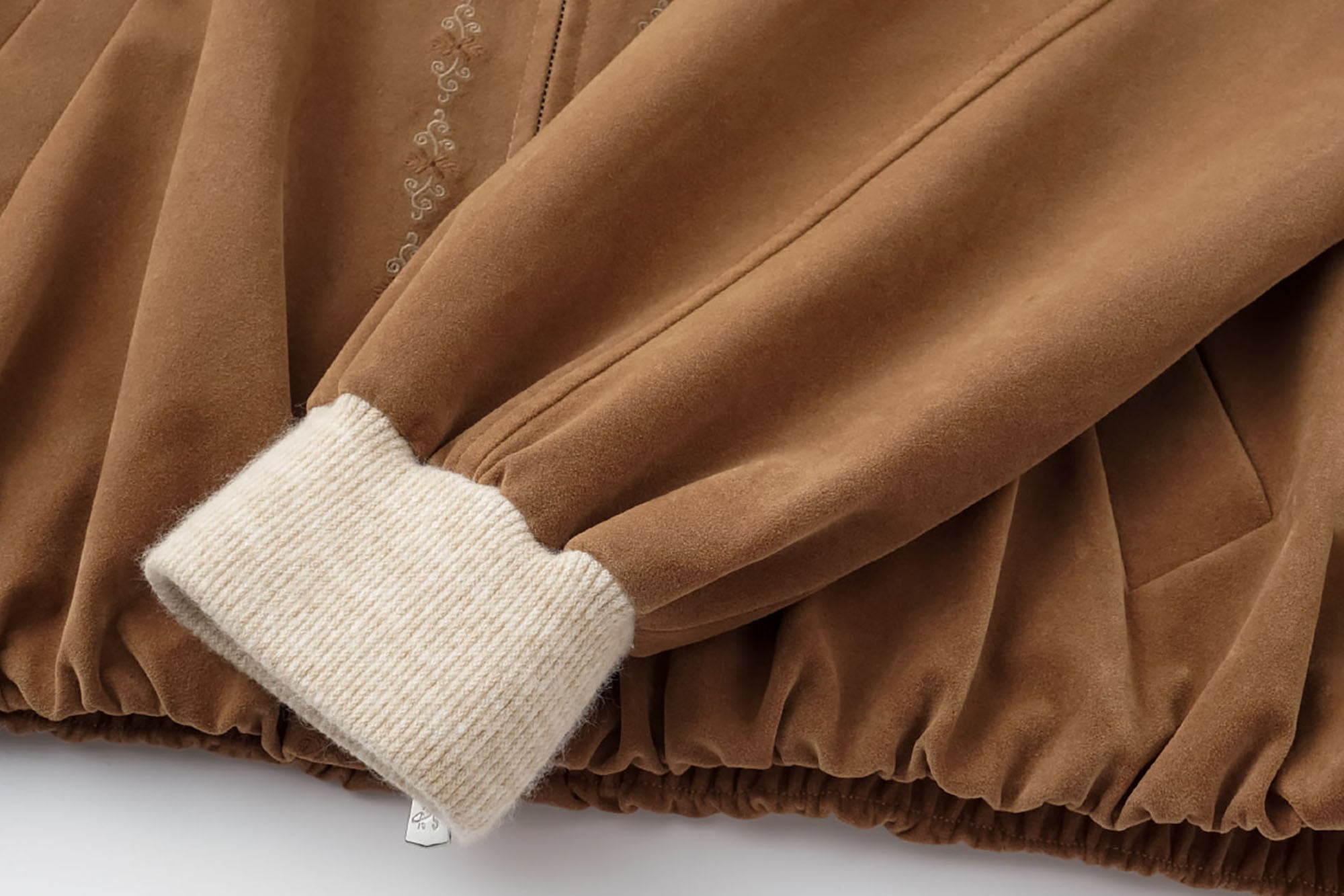 ALVNG AR ANTS Contrast Collar Totem Embroidered Jacket