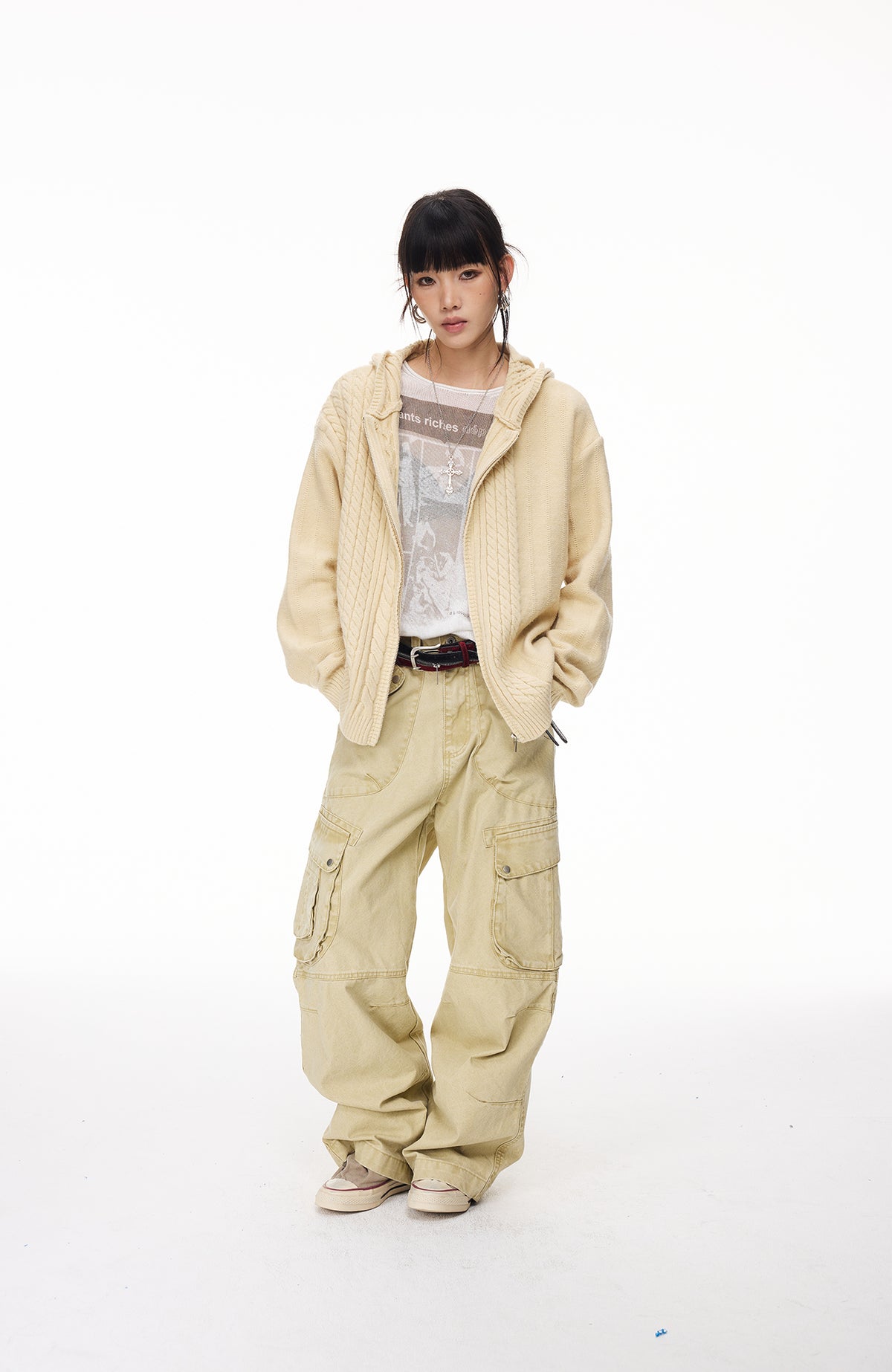 BOTANICA Deconstructed Multi-Pocket Washed Cargo Jeans