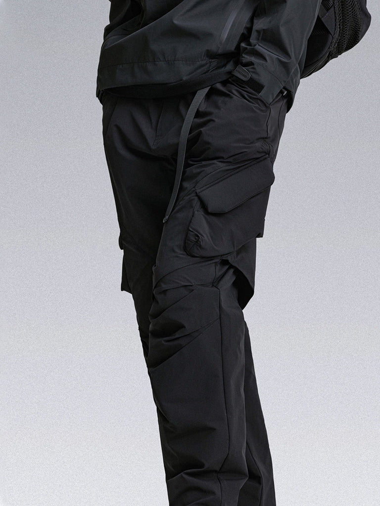 ENSHADOWER Spliced Magnet Pockets Crinkled Pants, premium urban and streetwear designers apparel on PROJECTISR.com, ENSHADOWER