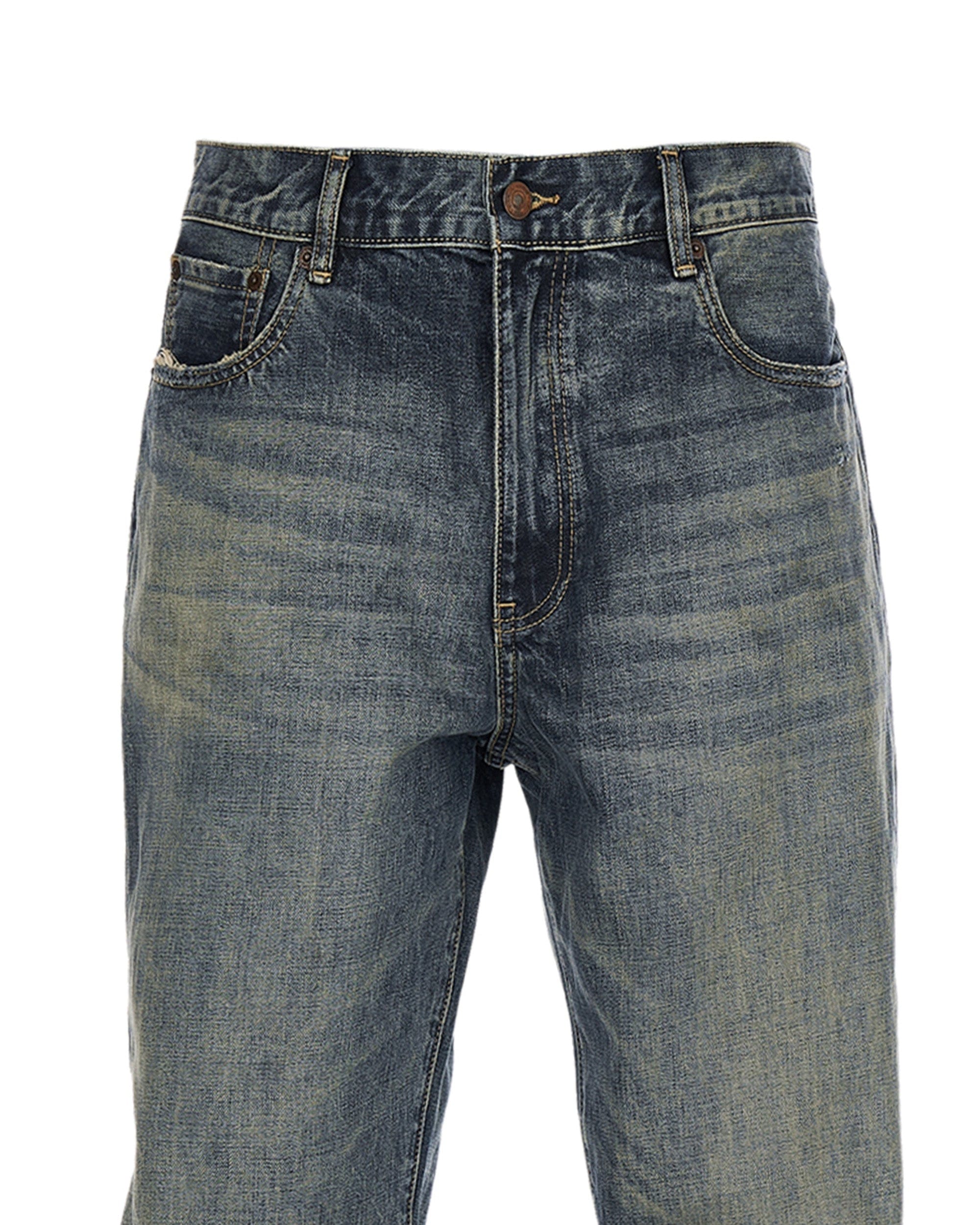 STEEPC The Classic Washed Straight-Leg Jeans