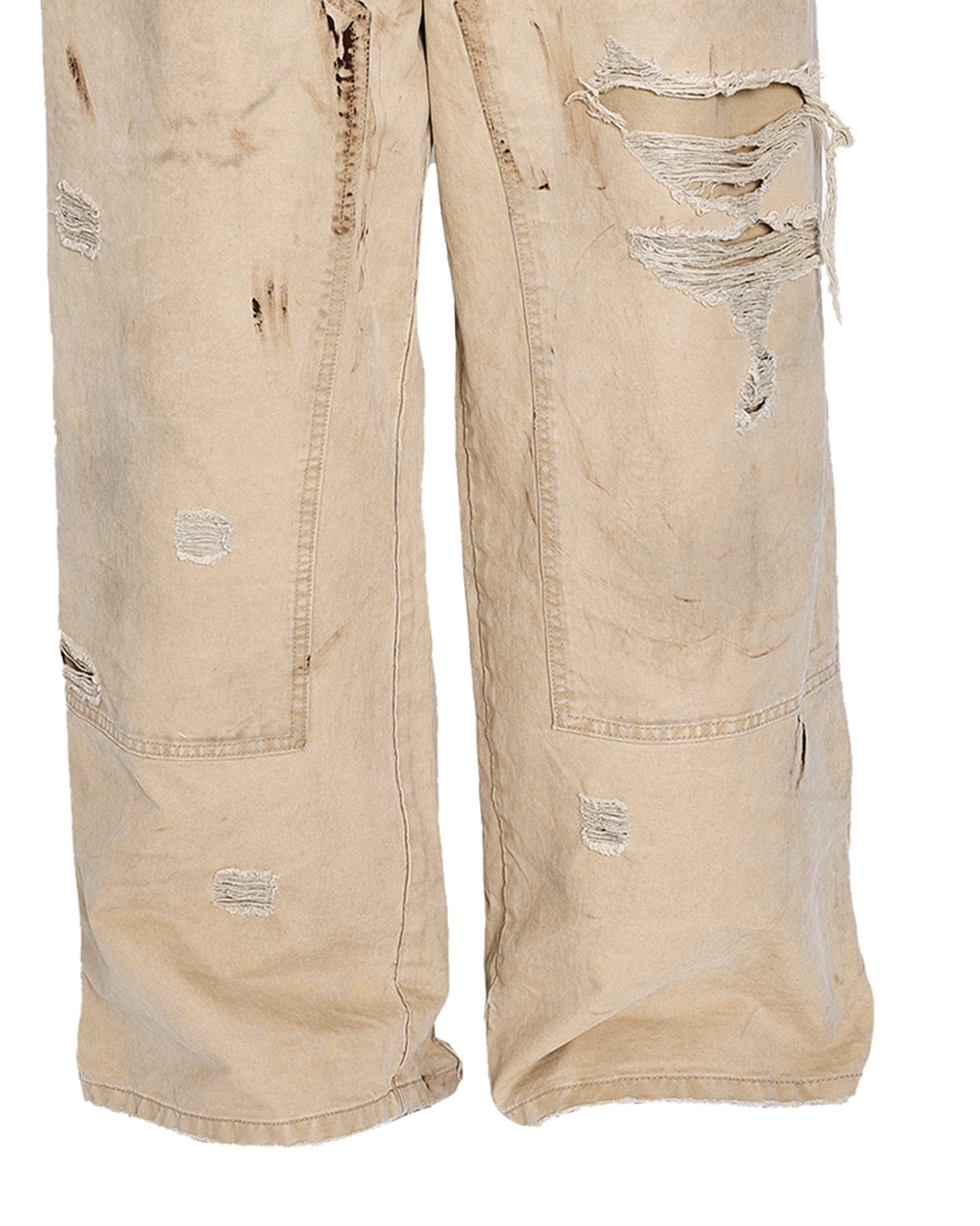 STEEPC Ripped Double-Knee Pants