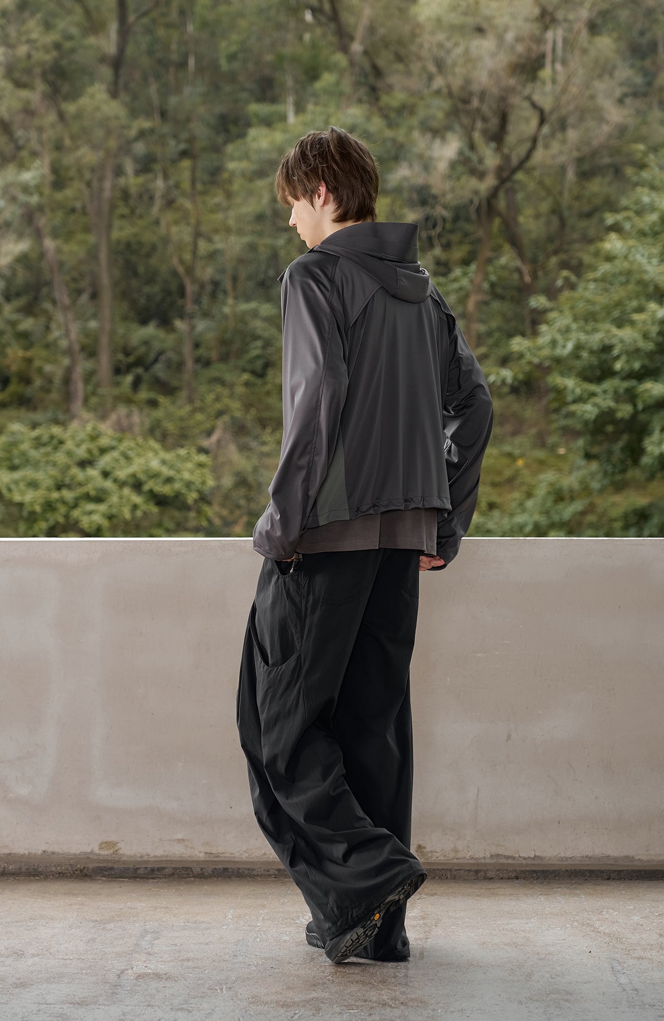MOITIEDEPETALE Dual-Zip Cooling UV Protection Hooded Jacket
