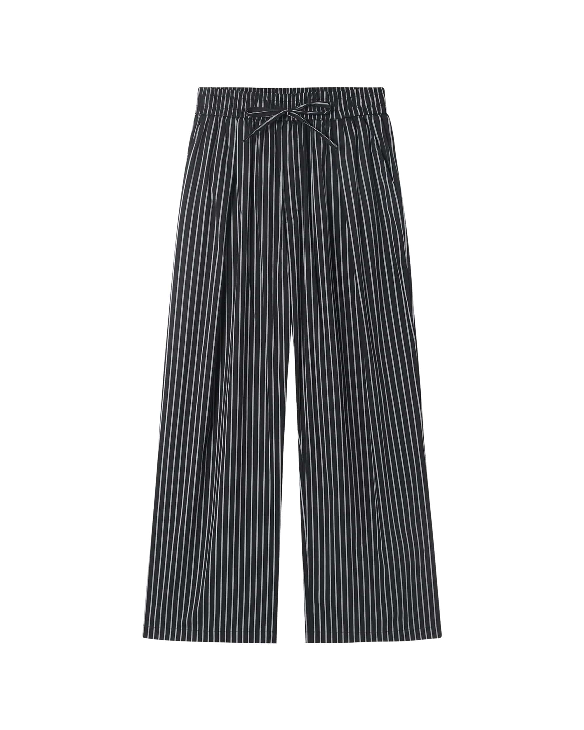 CLP Classic Striped Drawstring Wide-Leg Pants