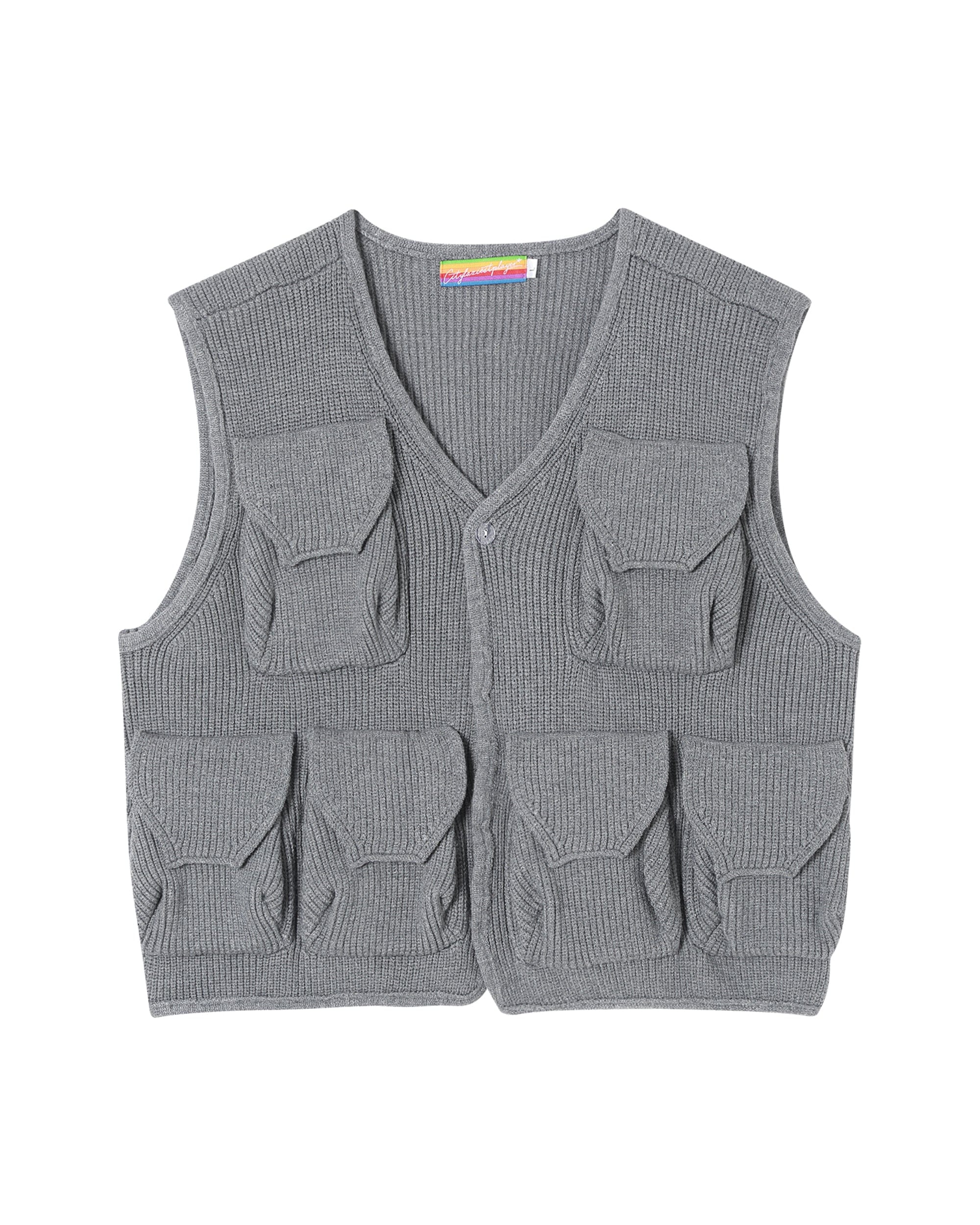 CLP Multi-pocket Knitted Vest