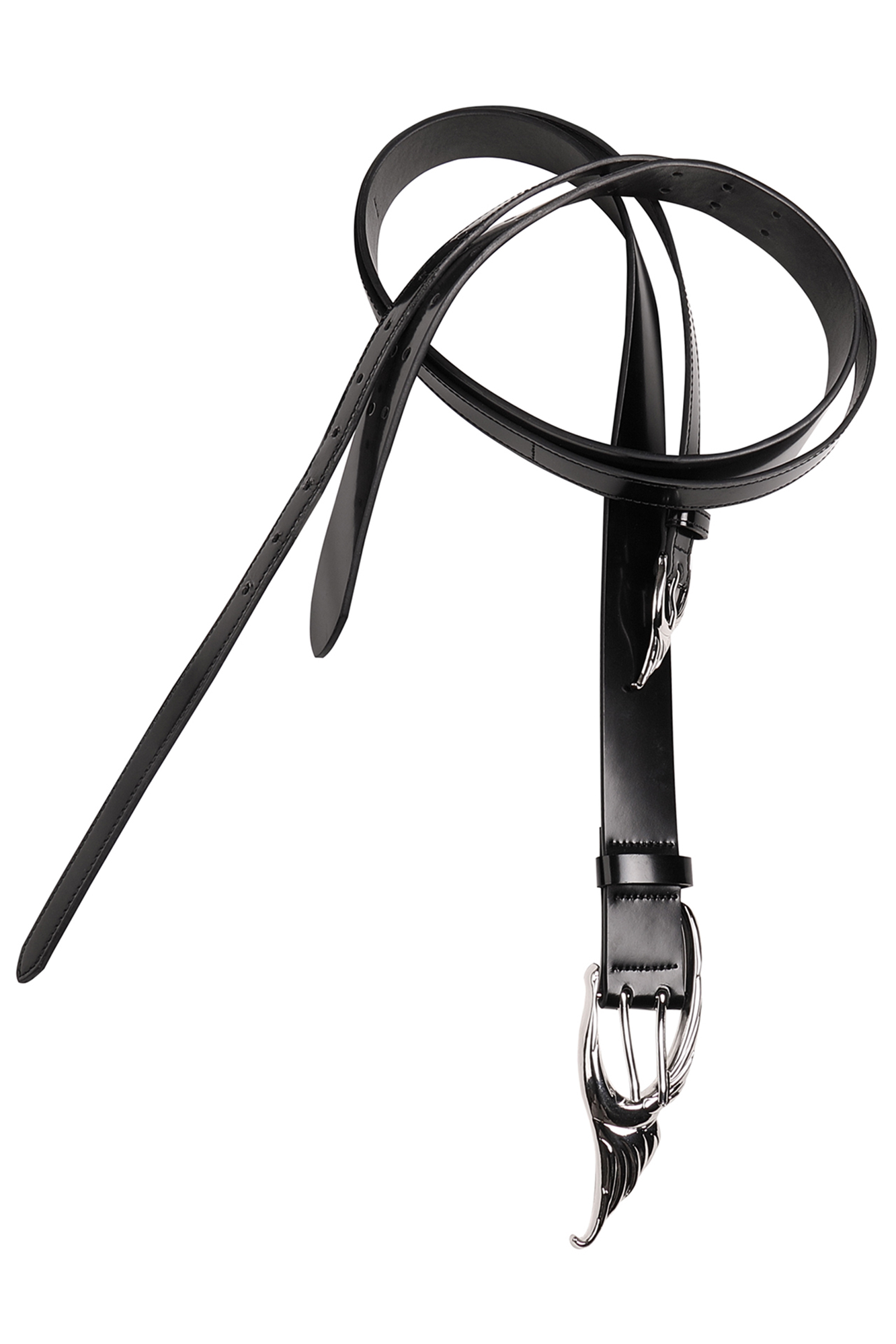 WHISTLEHUNTER Double-Layer Gloss Leather Belt, premium urban and streetwear designers apparel on PROJECTISR.com, WHISTLEHUNTER