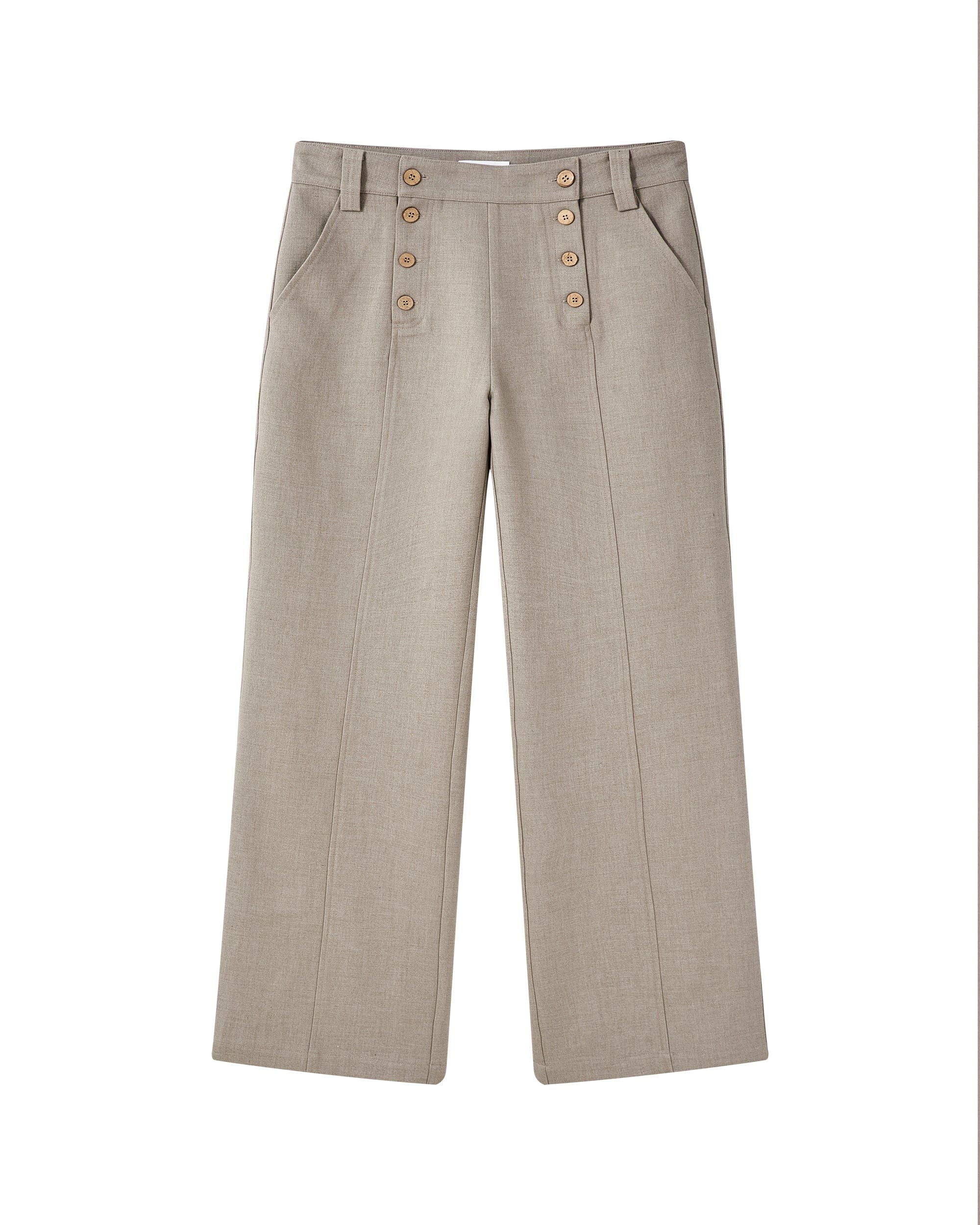 KREATE Double-Breasted Wide-Leg Trousers