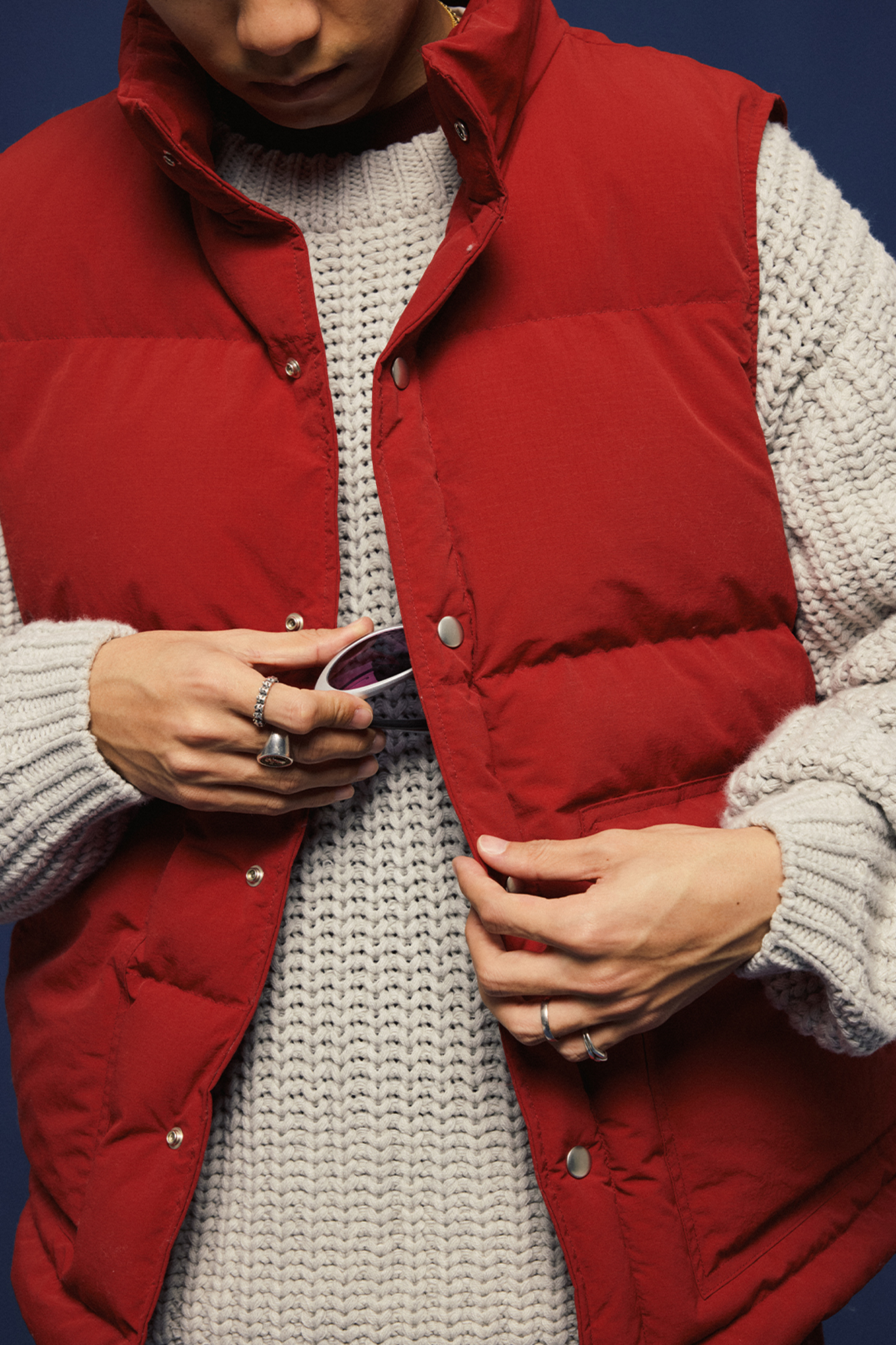 BANANA CLUB Essential Snap Down Vest