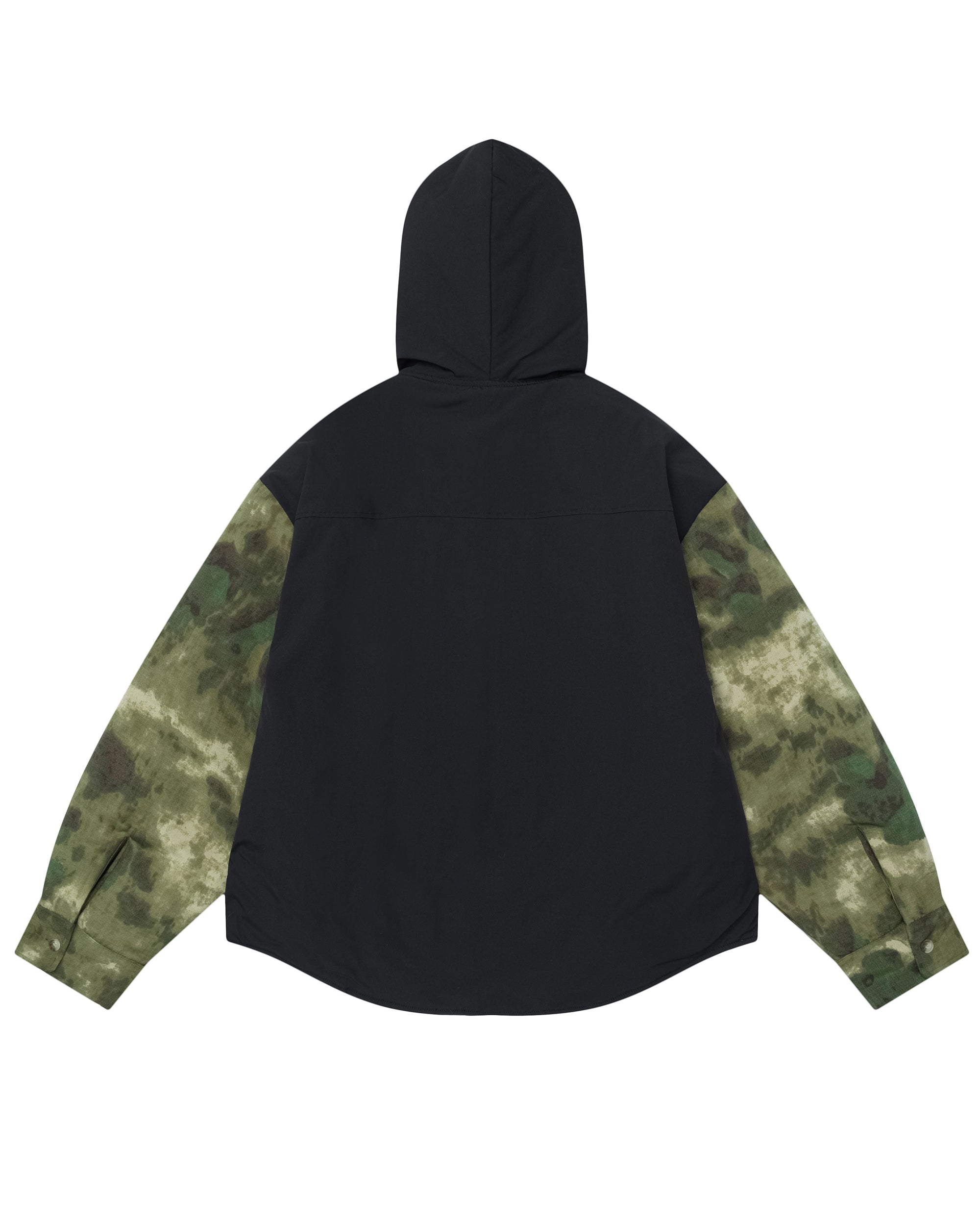 OVDY Tie-Dye Camo Hooded Puffer Jacket