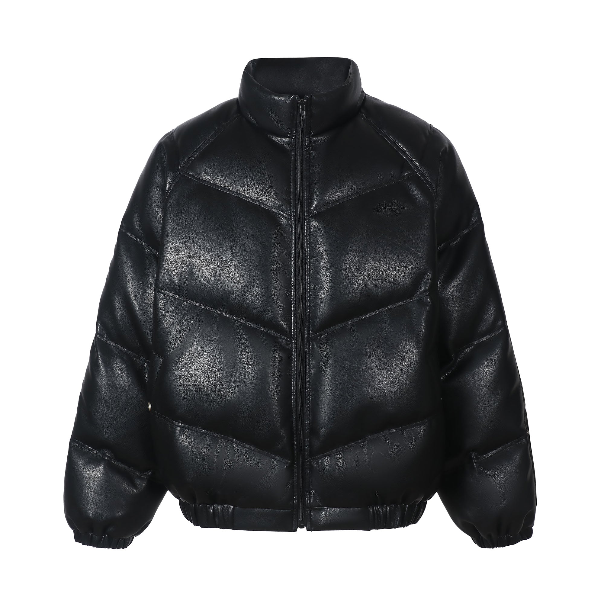 MAKEMORE Glossy PU Down Puffer Jacket