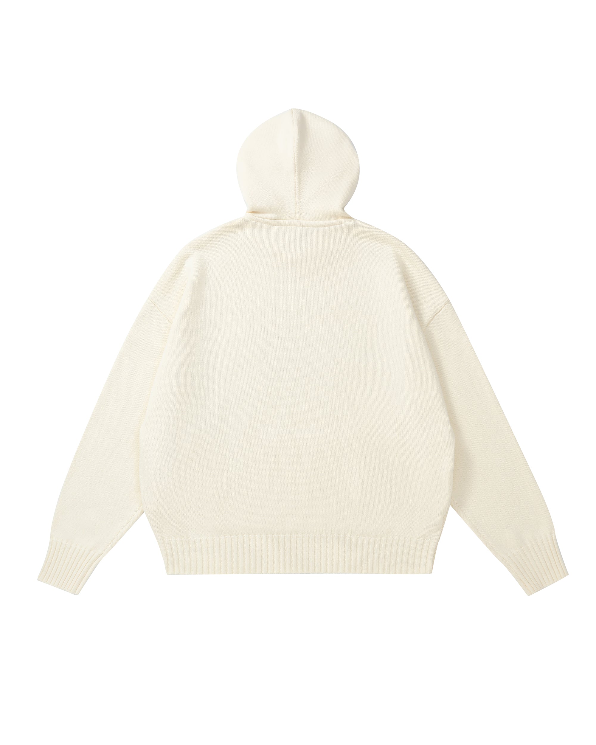 MAKEMORE Modern Big-pocket Logo Hooded Sweater